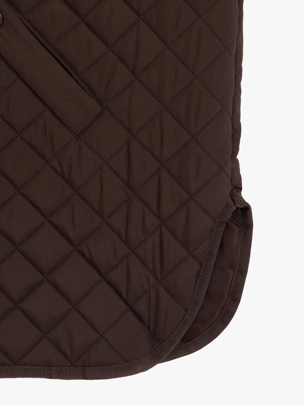 Aim'n Oversized Quilted Jacket Chocolate