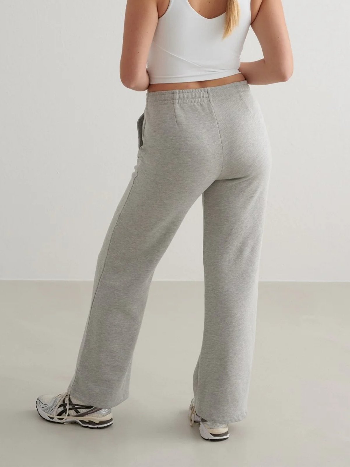 Aim'n Wide Sweat Pants Grey Melange