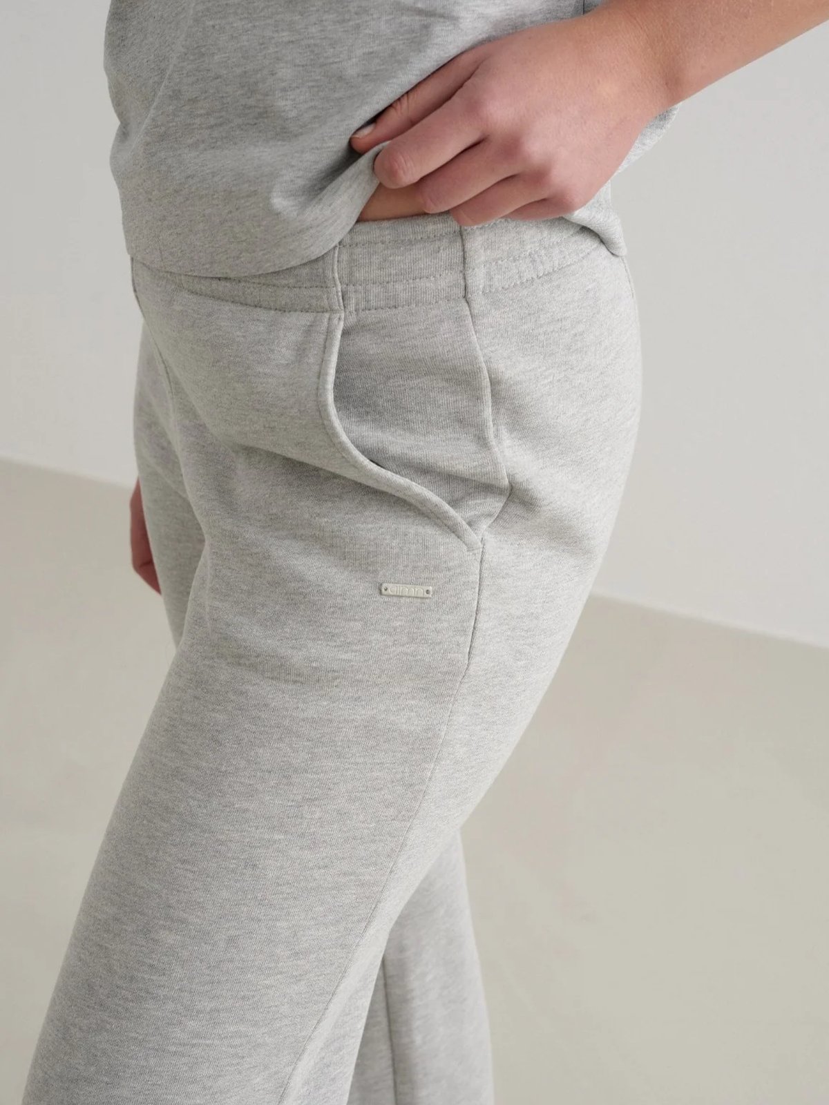 Aim'n Wide Sweat Pants Grey Melange