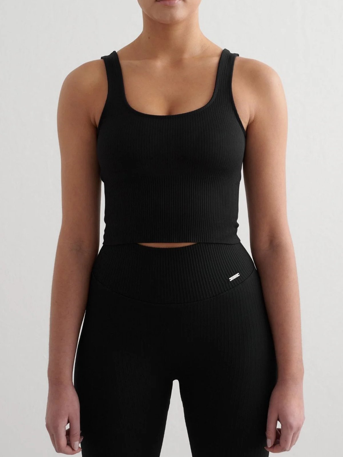 Aim'n Ribbed Seamless Shaping Bralette Black
