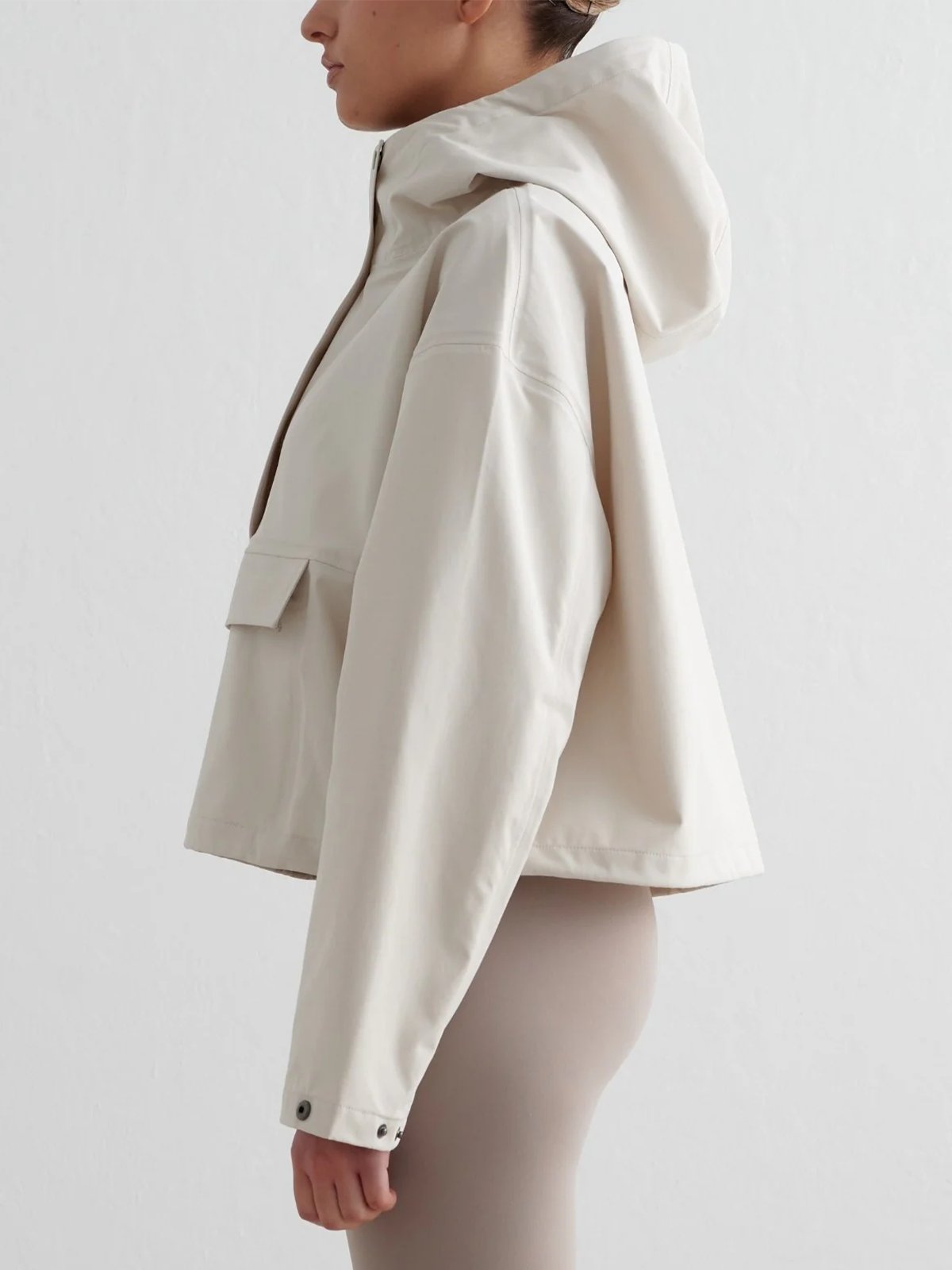Aim'n Cropped Waterproof Anorak Clay