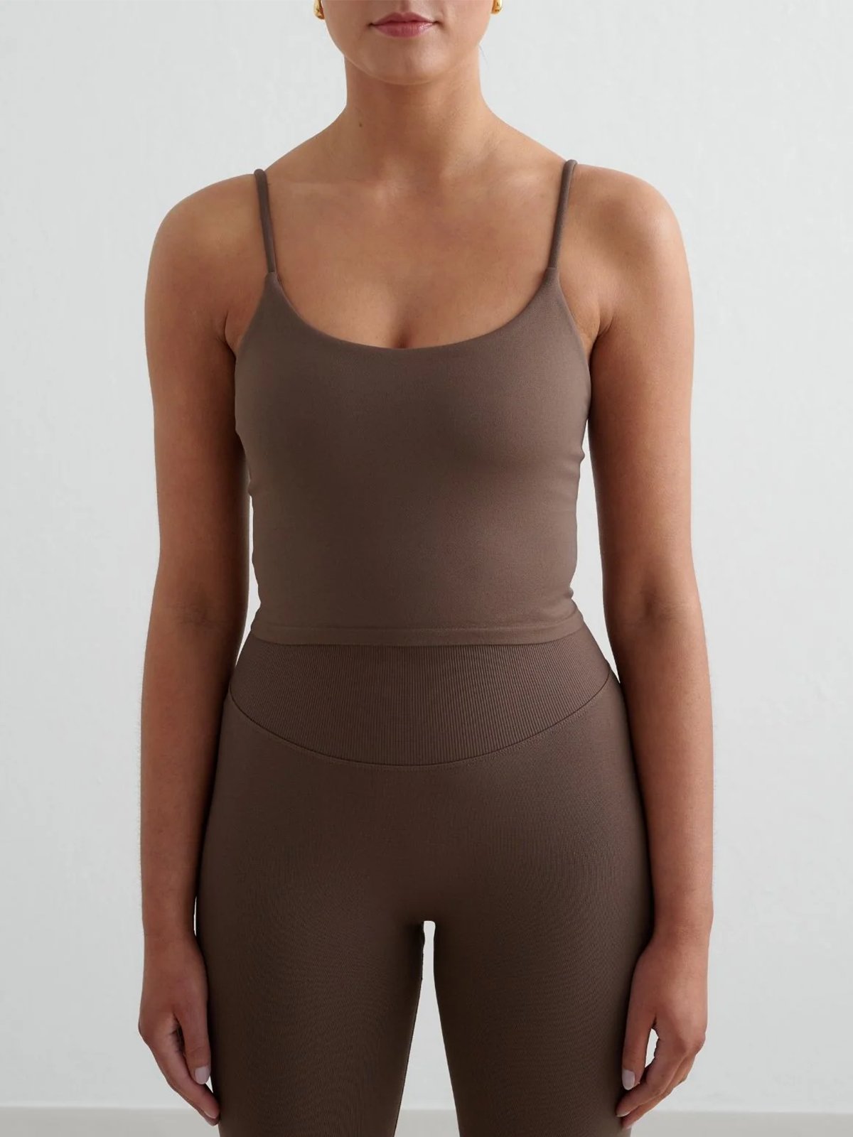 Aim'n Shape Seamless Strap Singlet Macchiato