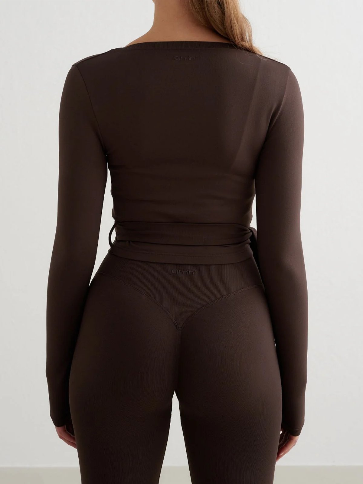 Aim'n Shape Seamless Wrap Top Chocolate