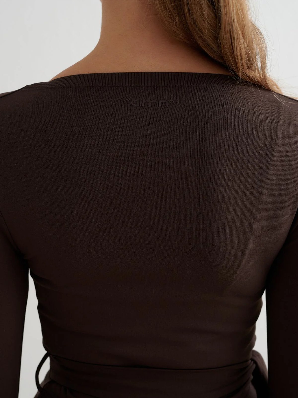 Aim'n Shape Seamless Wrap Top Chocolate