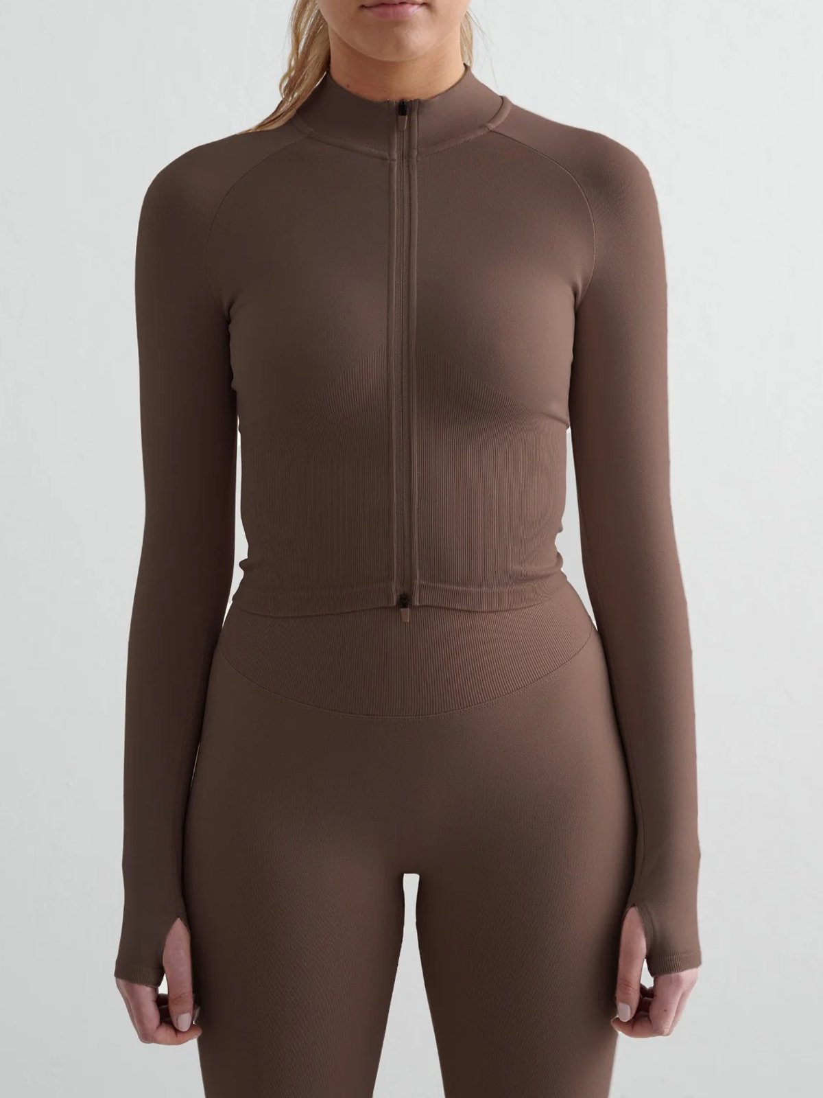 Aim'n Shape Seamless Zip Jacket Macchiato