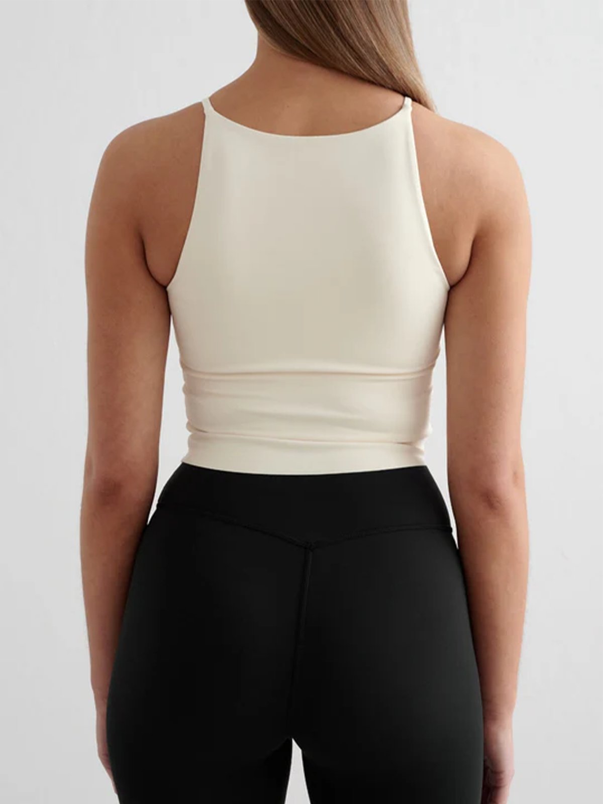 Aim'n Sense Halter Bralette Almond white