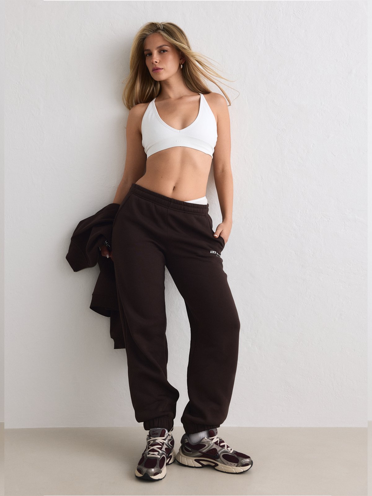 Aim'n Classic Sweat Pants Chocolate