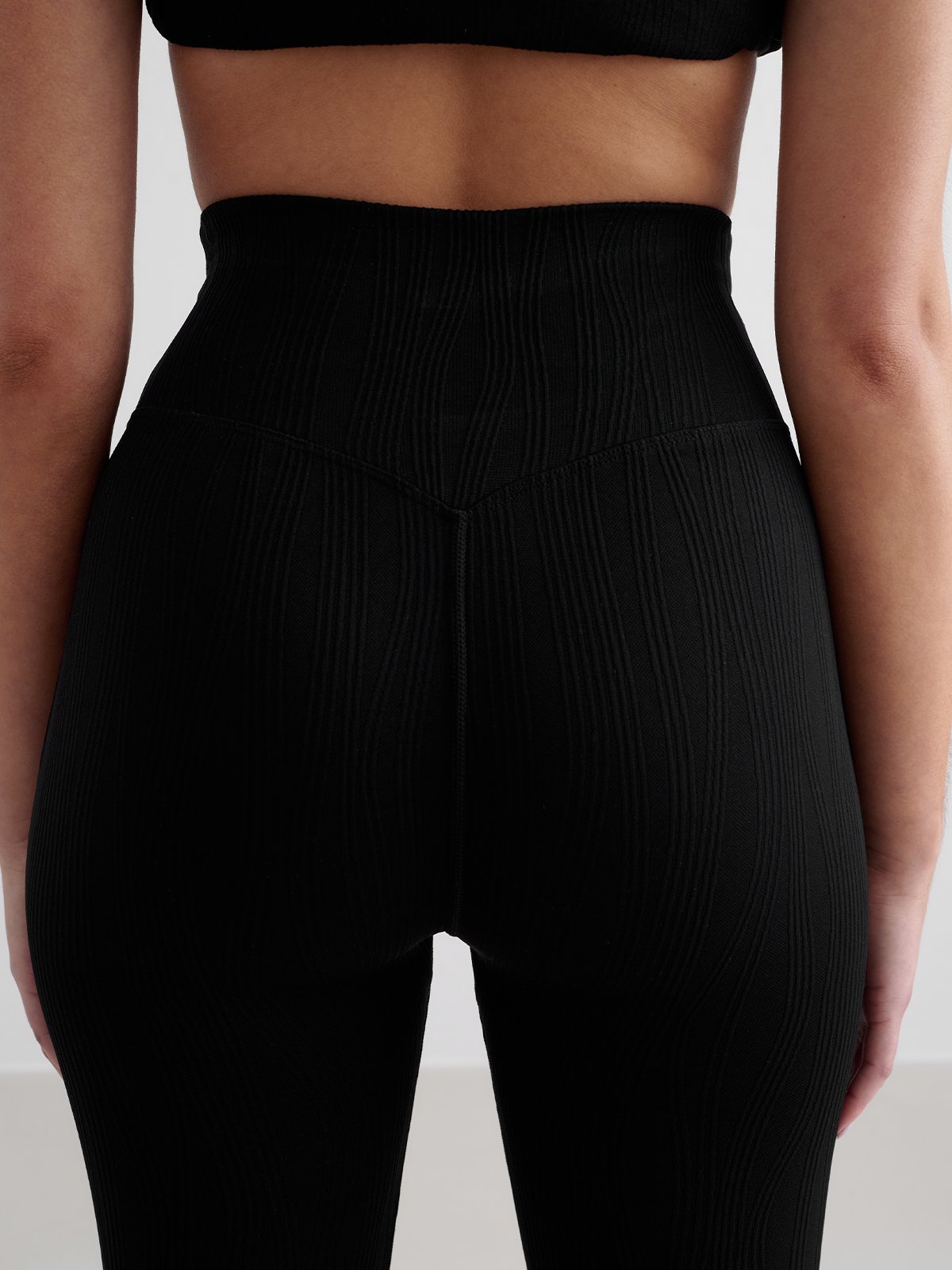 Aim'n Tulip Flare Tights Black
