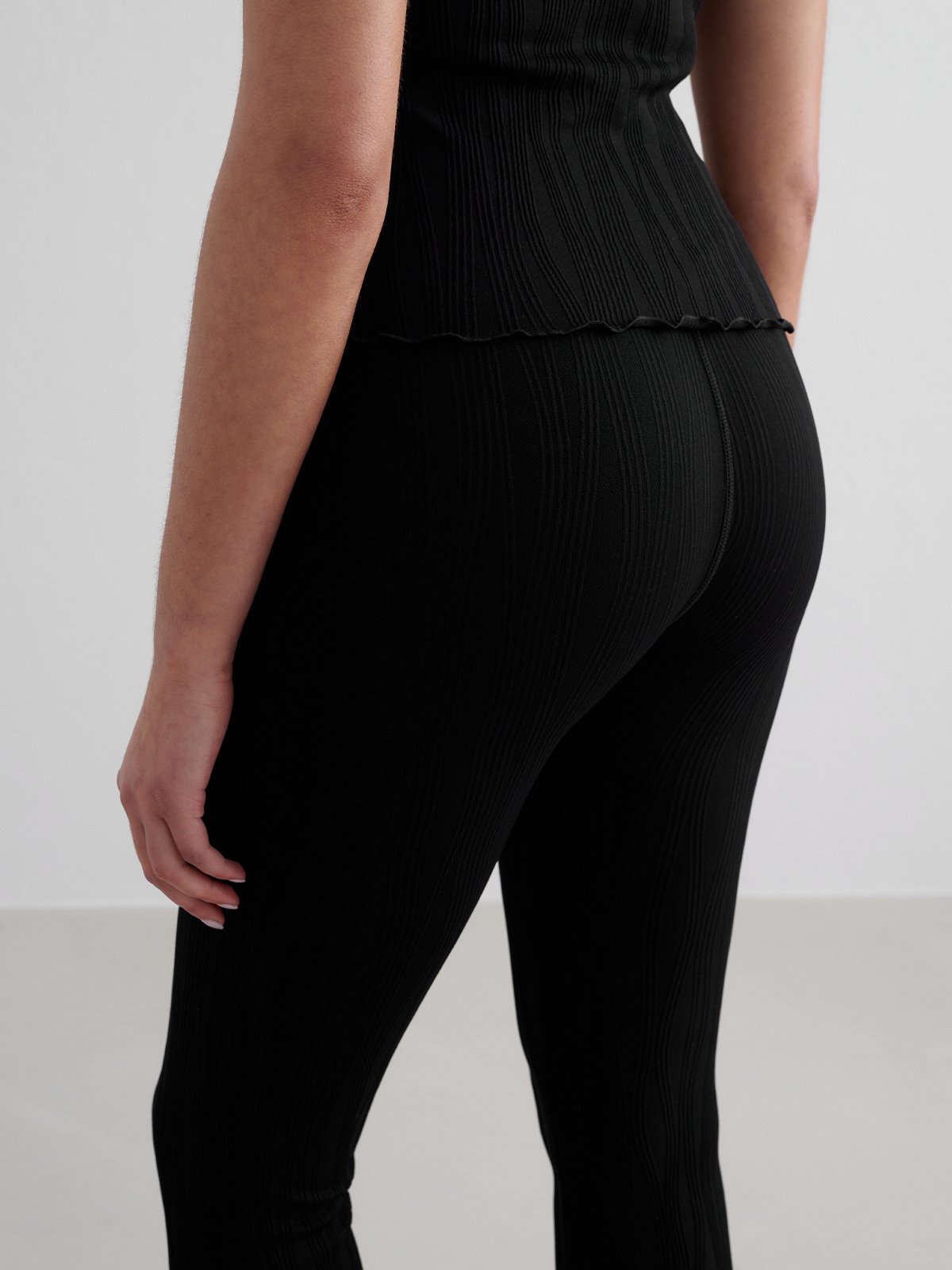 Aim'n Tulip Flare Tights Black