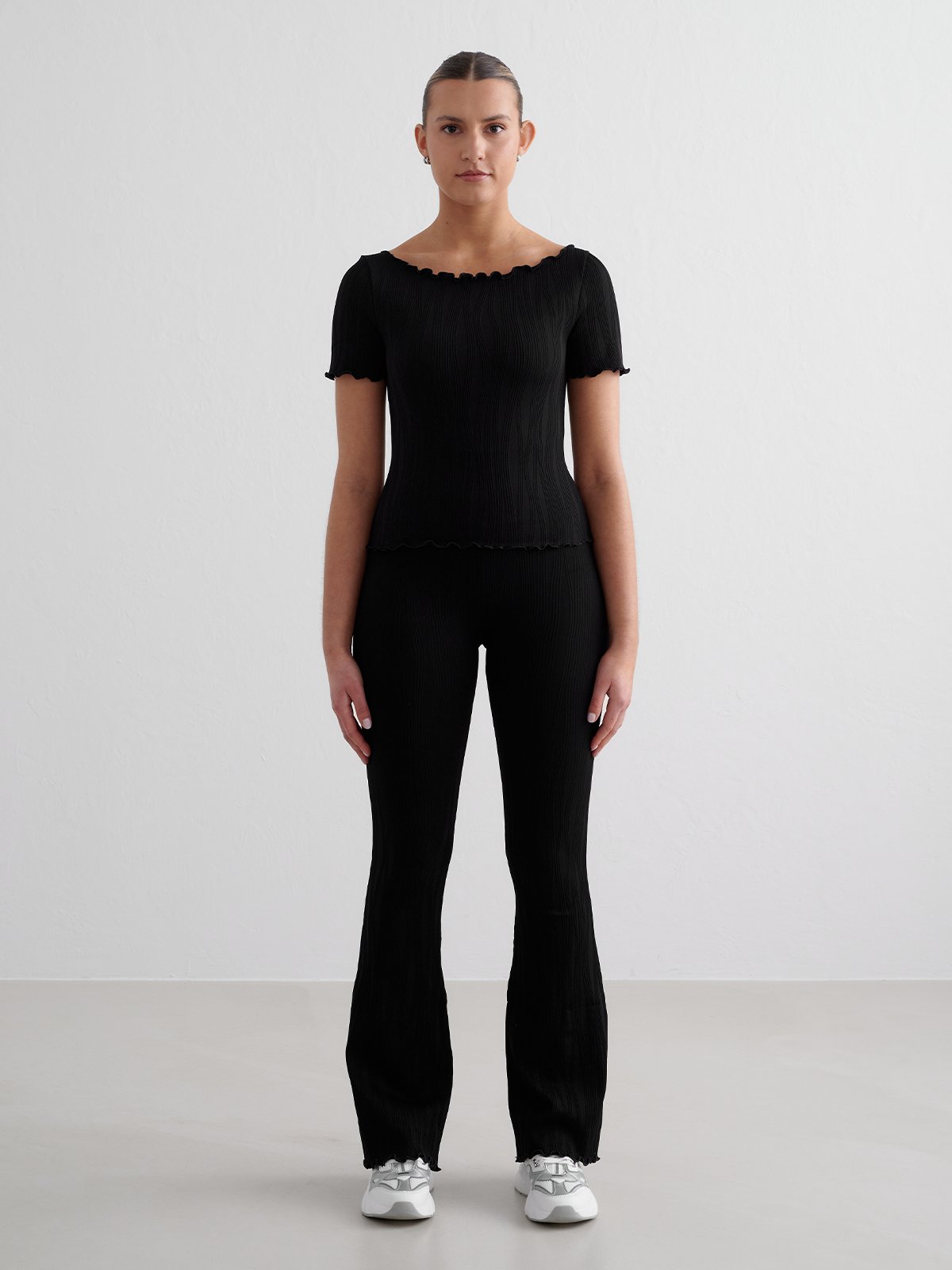 Aim'n Tulip Flare Tights Black