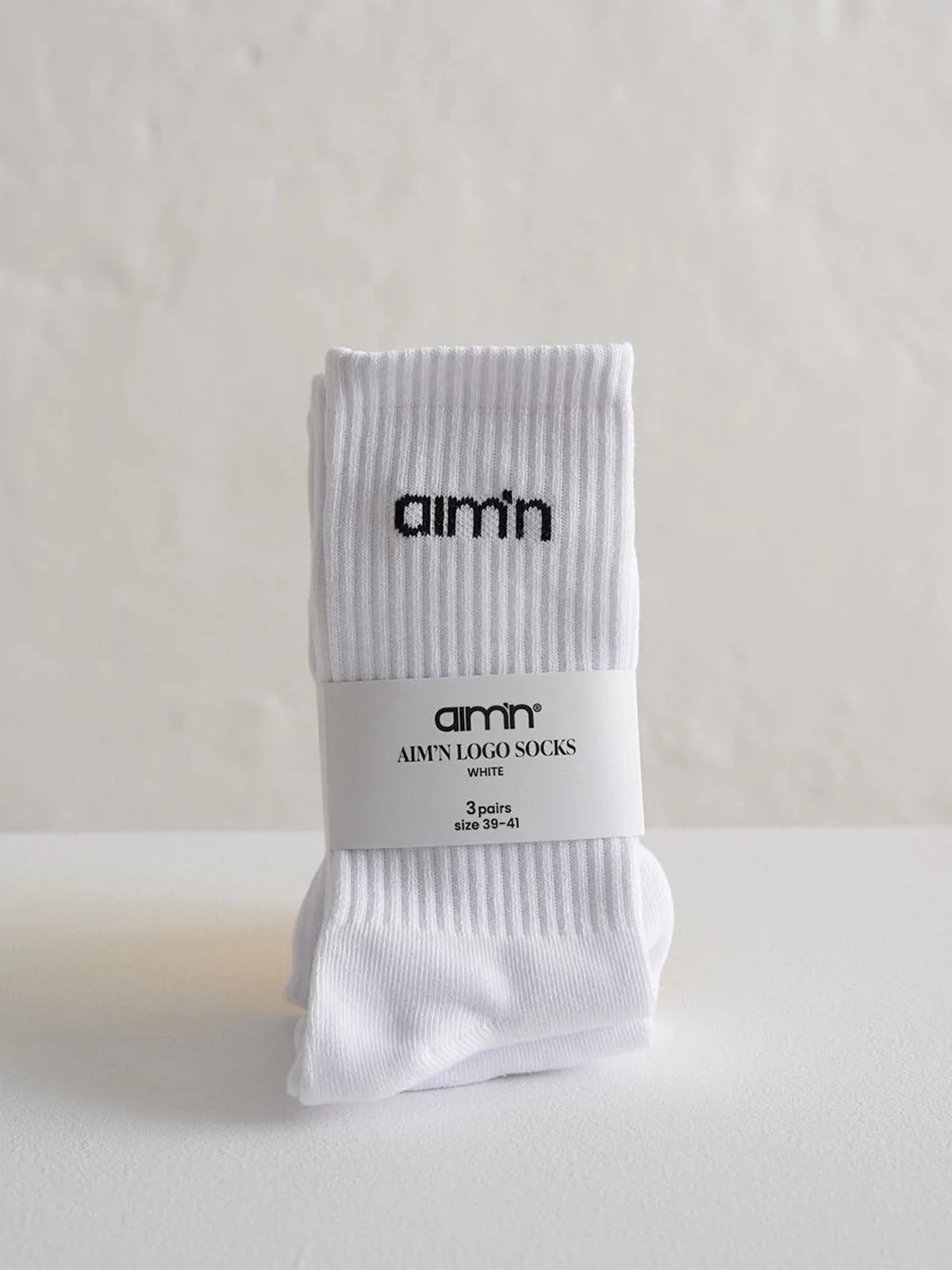 Aim'n Logo Ankle Socks 3-Pack White