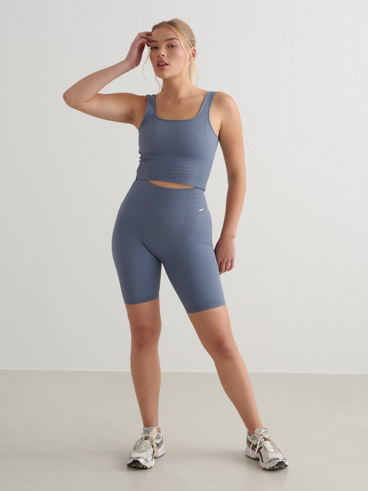 Aim'n Ribbed Seamless Biker Shorts Arctica