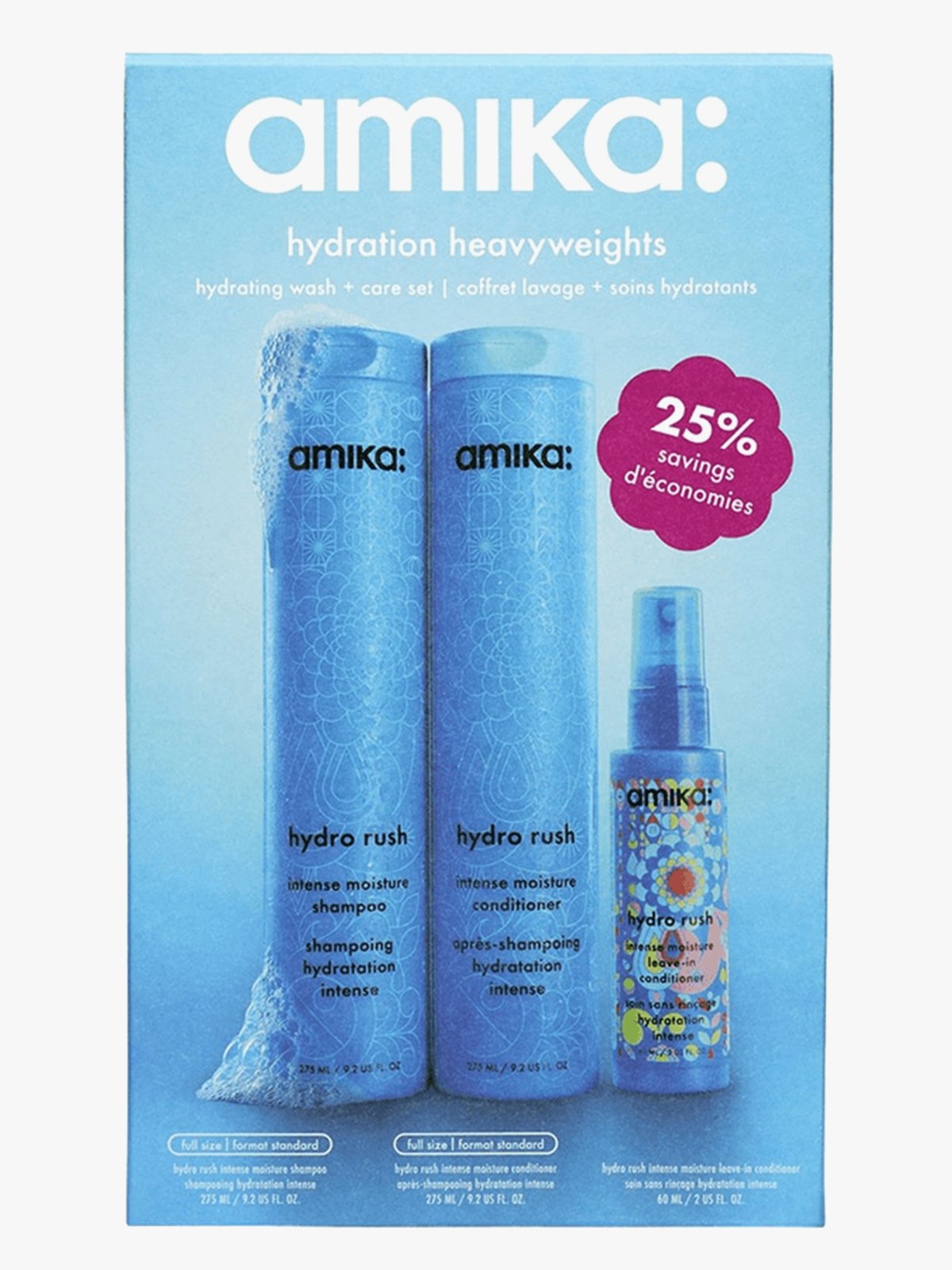 Amika Hydration Heavyweights Hydrating Wash + Care Set Flerfarget