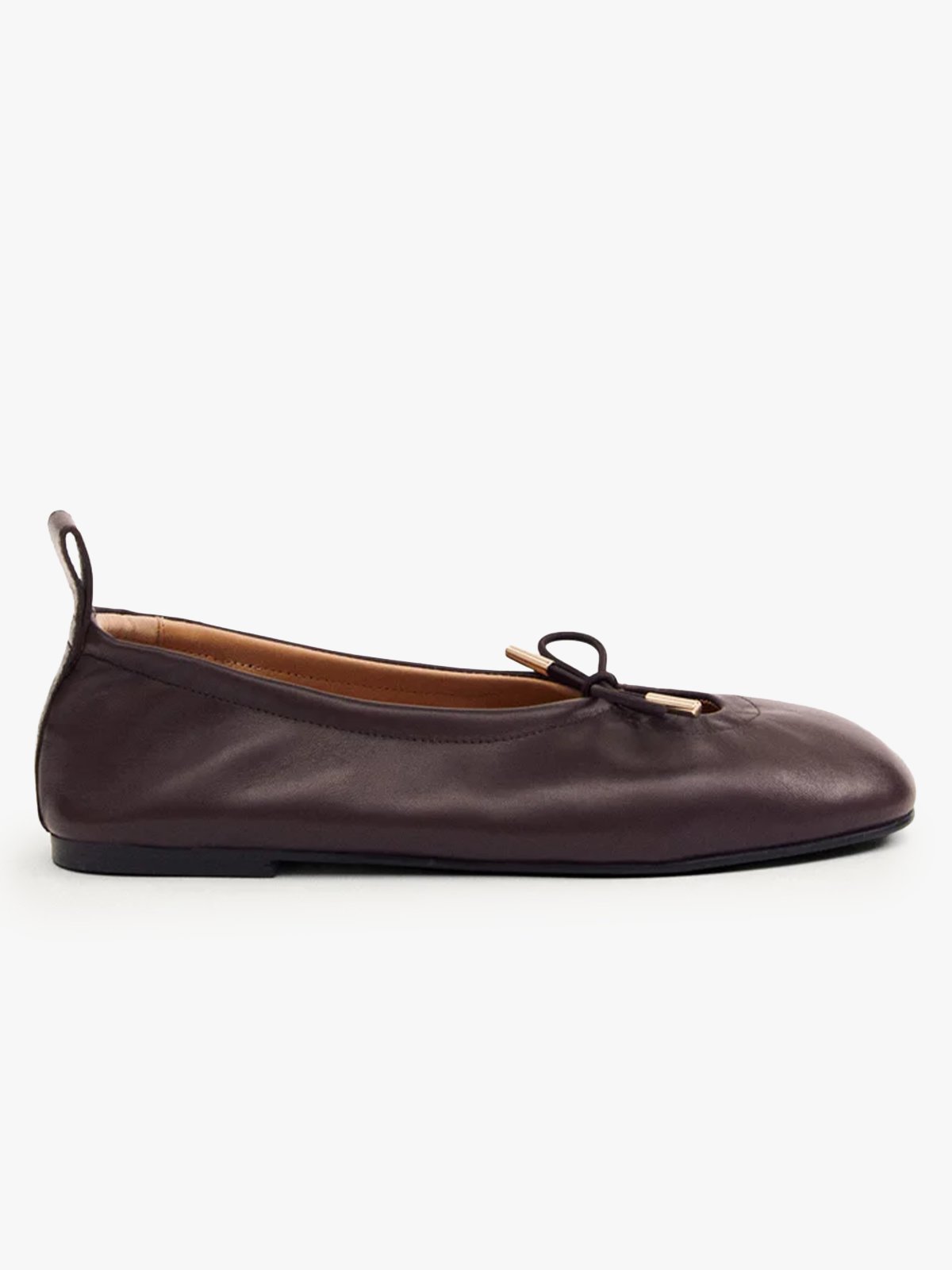Alohas Rosalind Leather Ballet Flats Brown