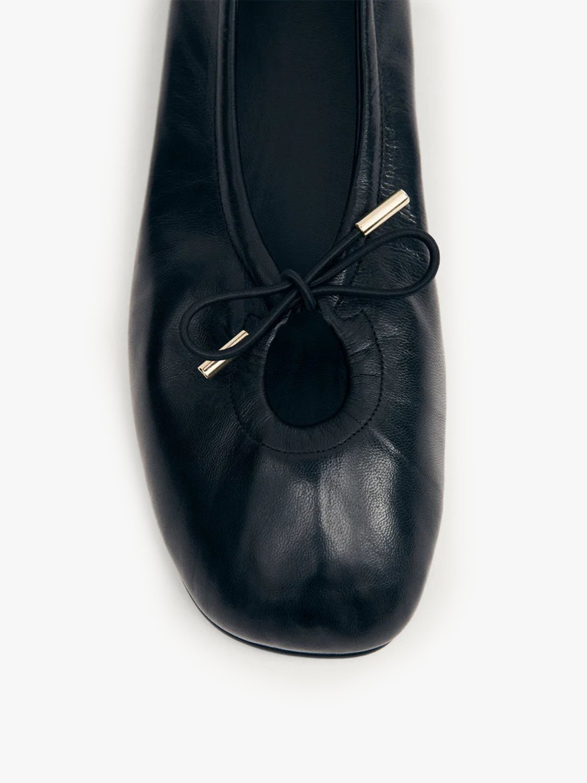 Alohas Rosalind Leather Ballet Flats Black