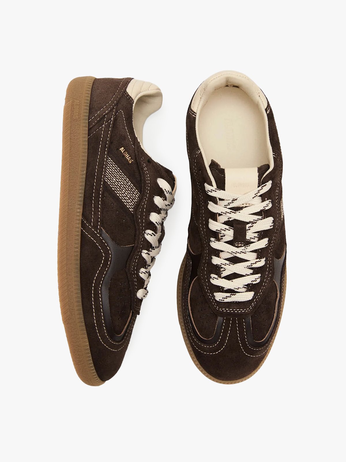 Alohas Tb. 490 Rife Leather Sneakers Rife Chocolate Cream