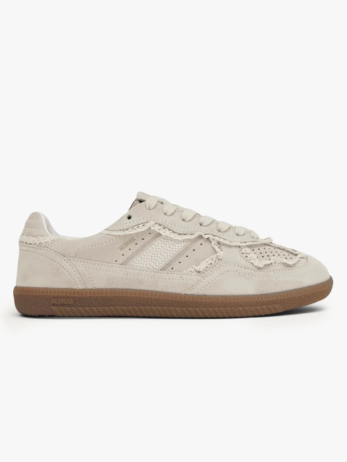 Alohas Tb. 490 Crochet Leather Sneakers Crochet Cream