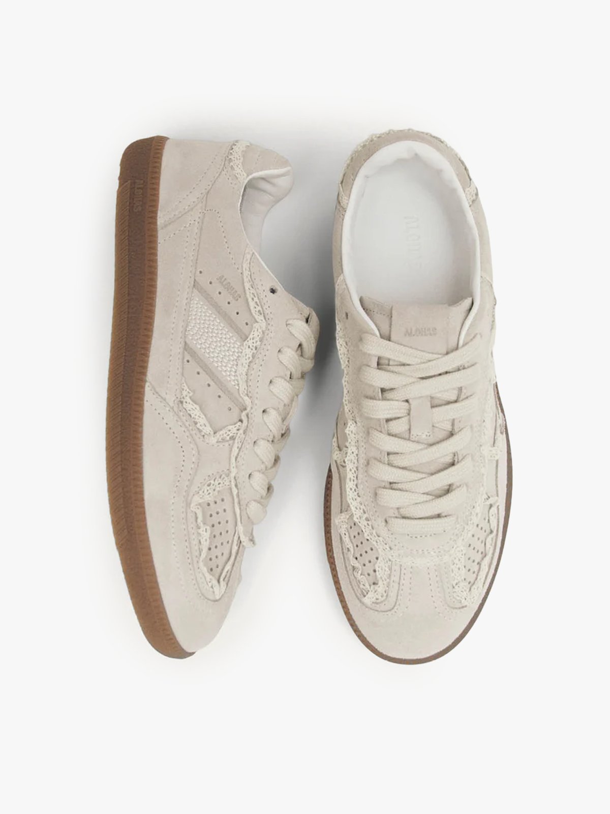 Alohas Tb. 490 Crochet Leather Sneakers Crochet Cream