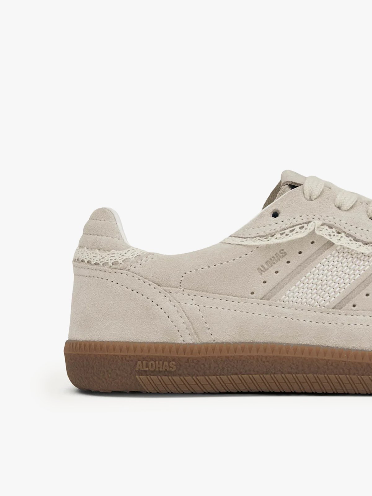 Alohas Tb. 490 Crochet Leather Sneakers Crochet Cream