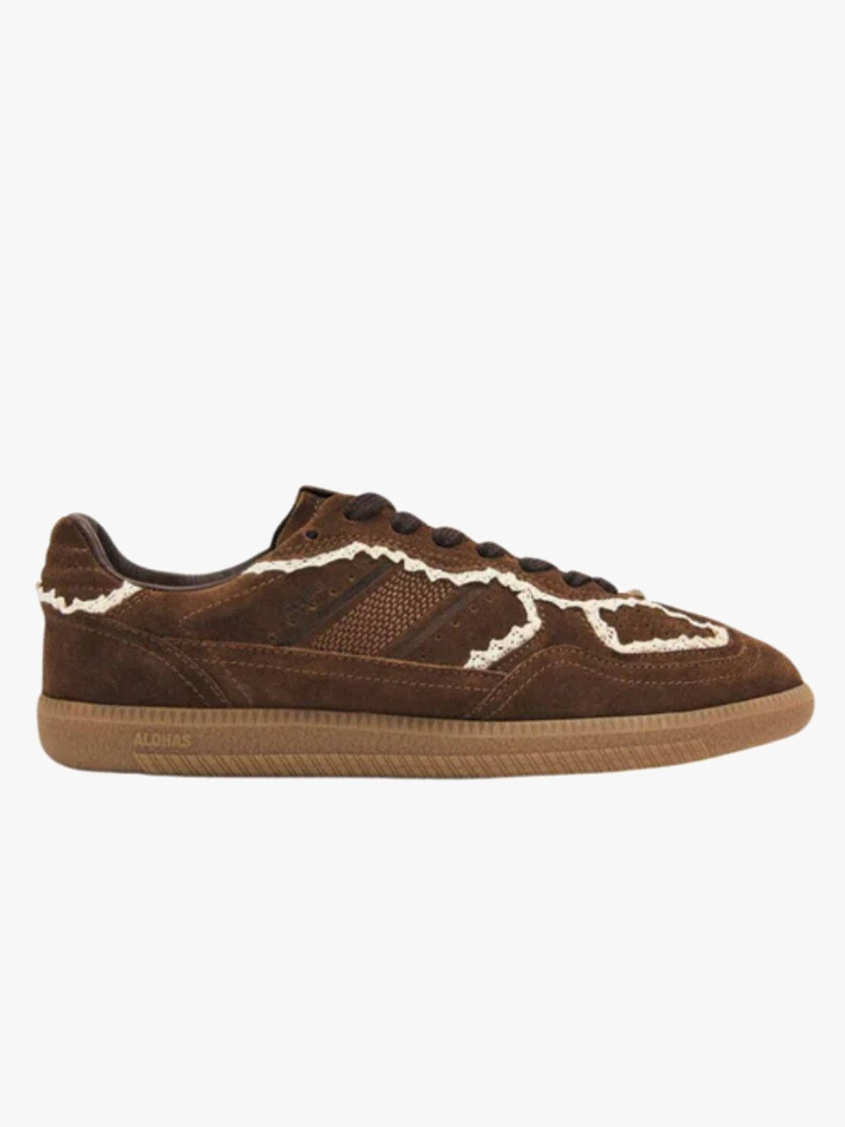 Alohas Tb. 490 Crochet Leather Sneakers Chocolate Brown