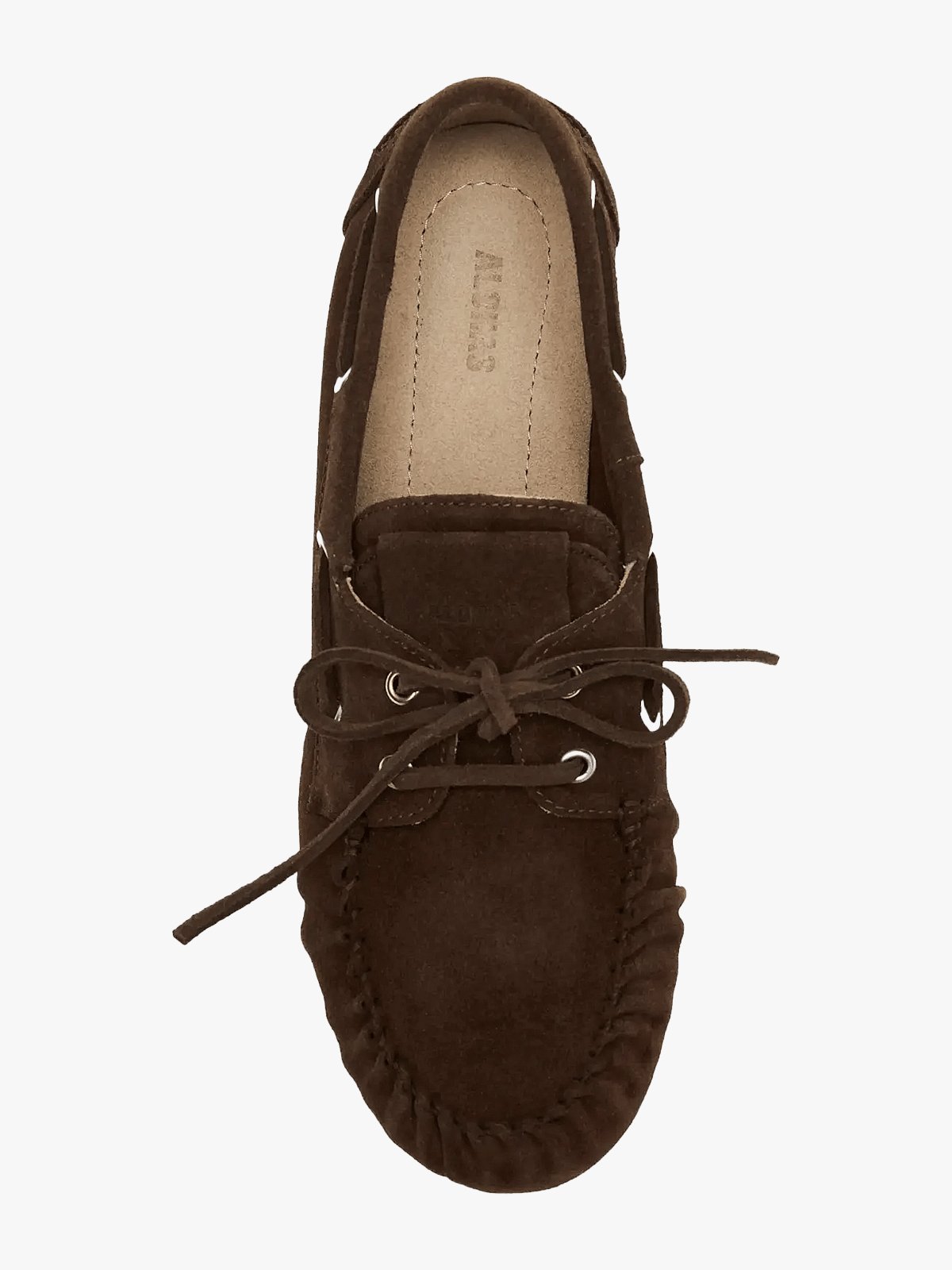 Alohas Rowan Suede Leather Loafers Brown