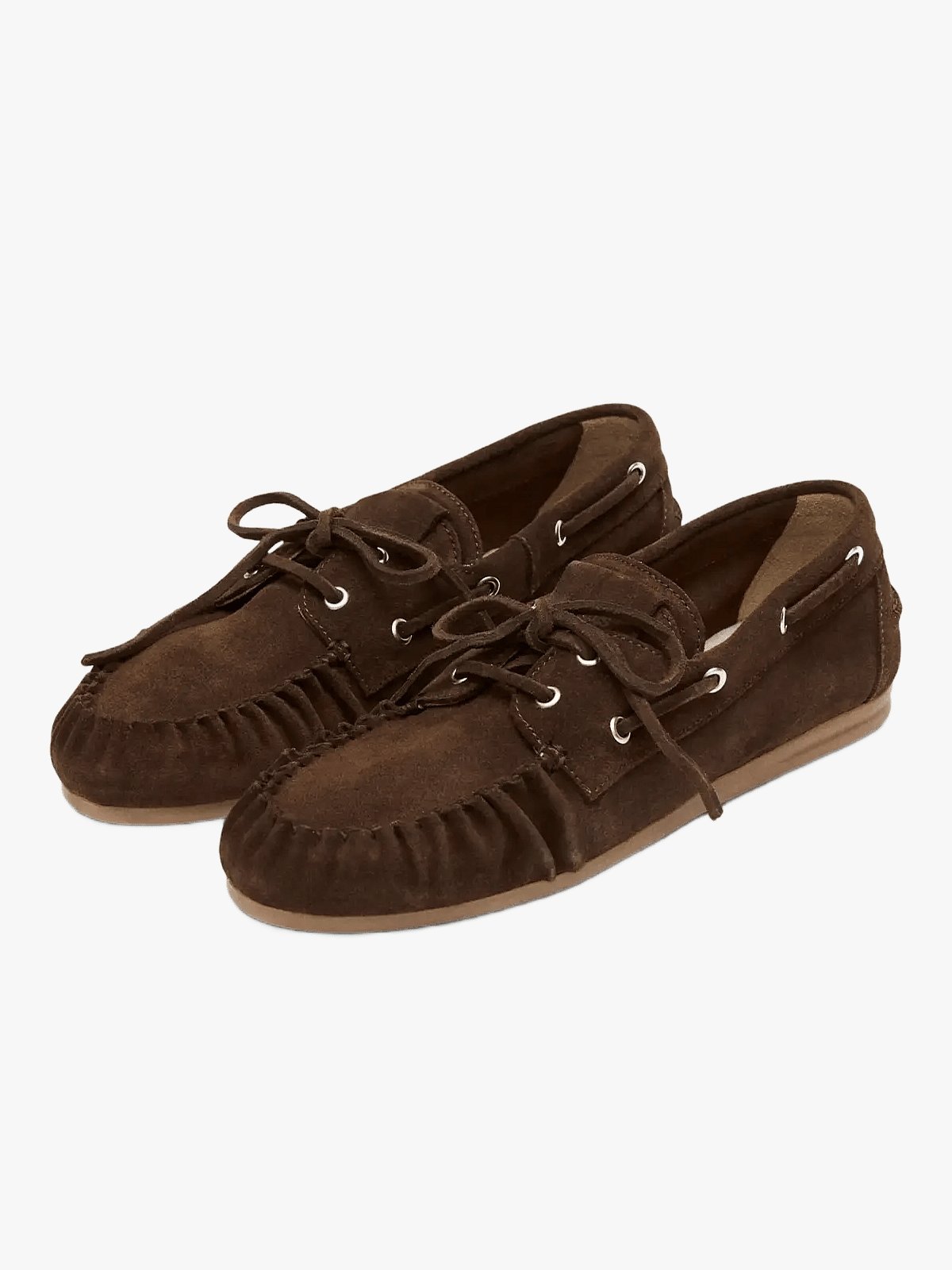 Alohas Rowan Suede Leather Loafers Brown
