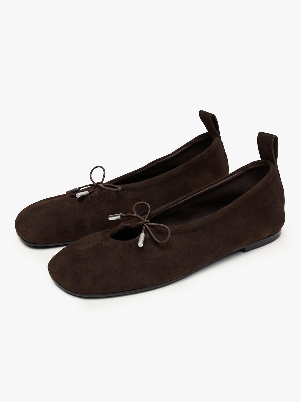 Alohas Rosalind Recycled Brown Leather Ballet Flats Recycled brown