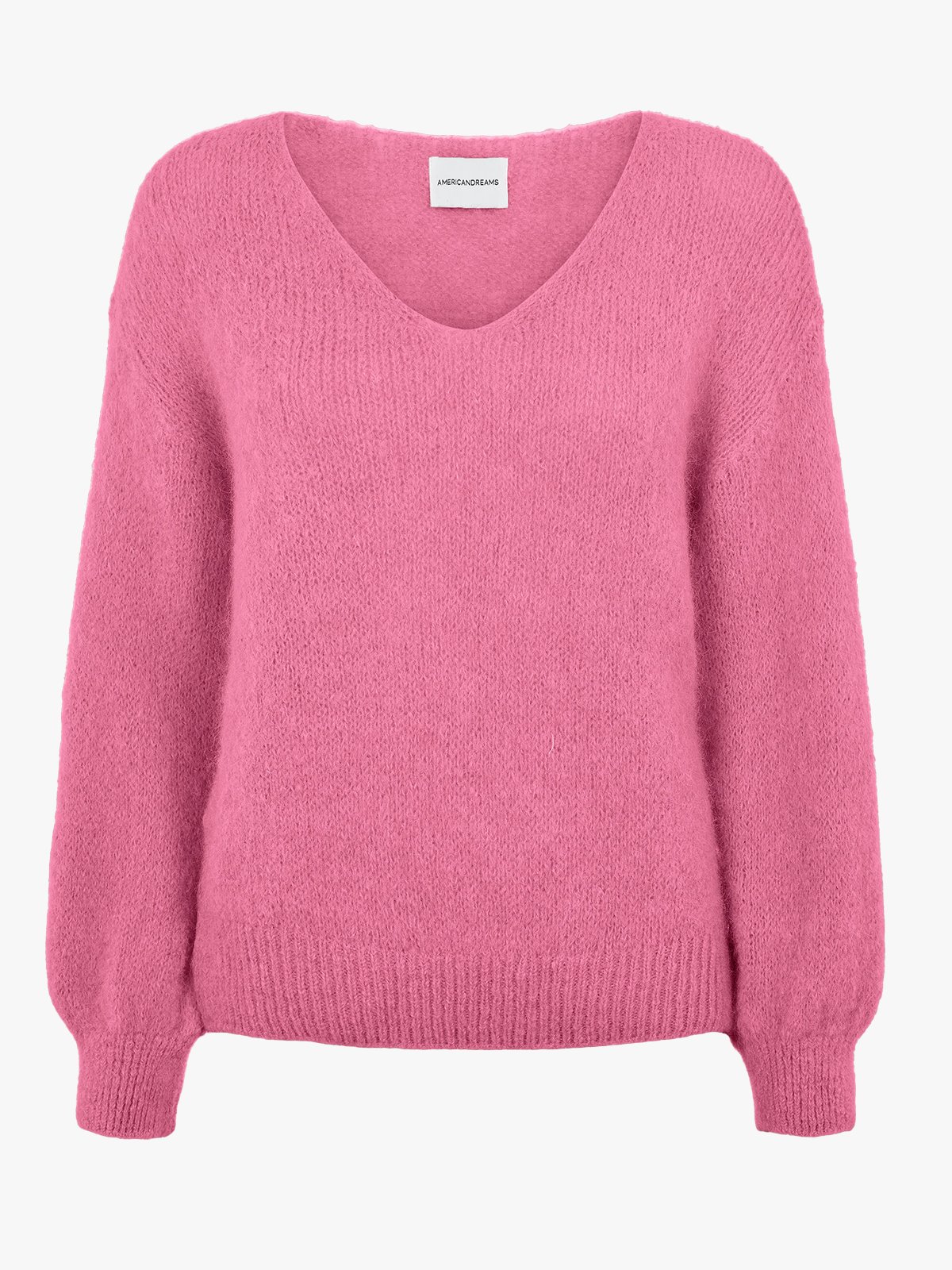 American Dreams Milana Long Sleeve Alpaca Pullover Pink