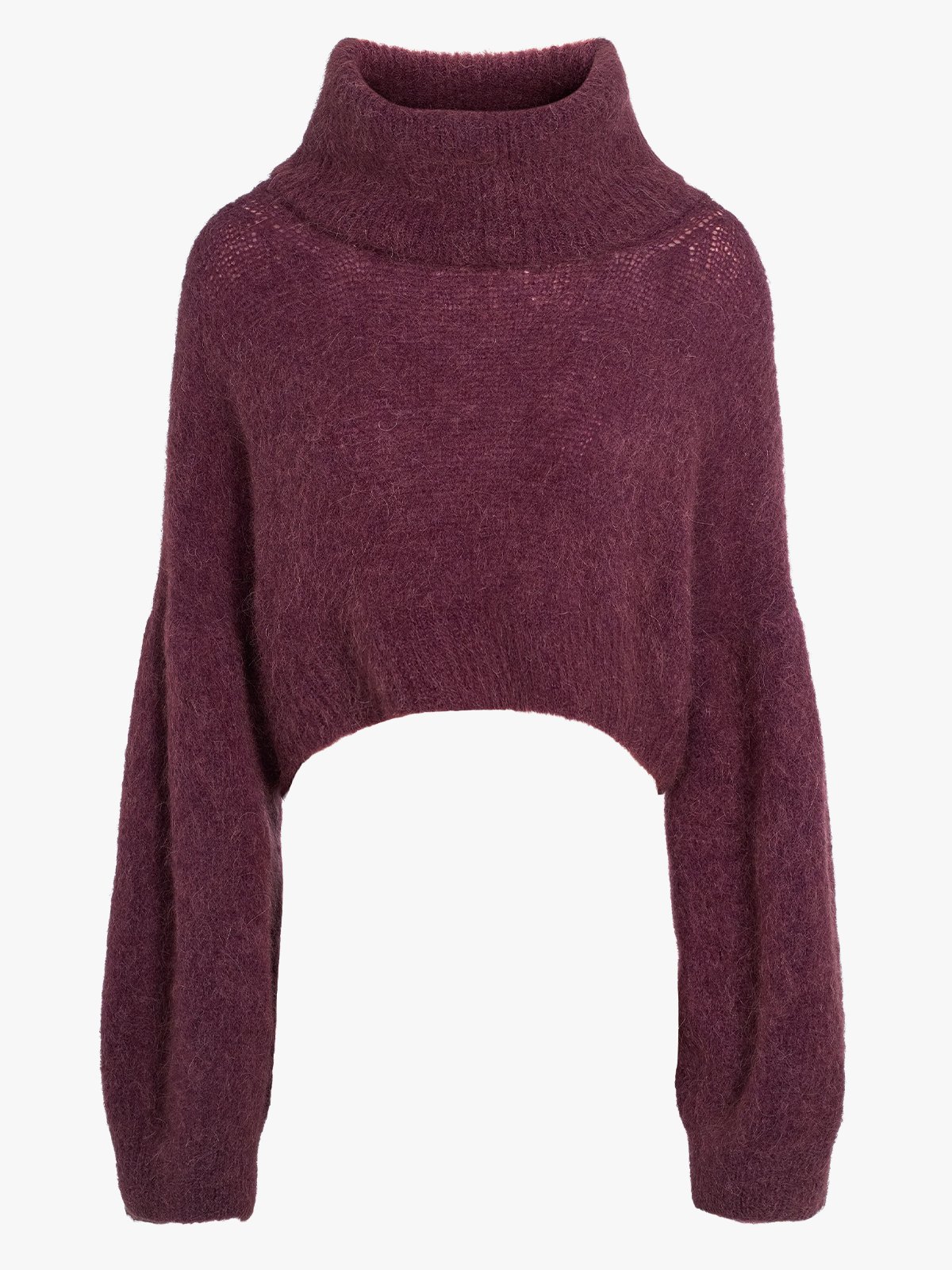 American Dreams Andrea Rollneck Alpaca Pullover Bordeaux