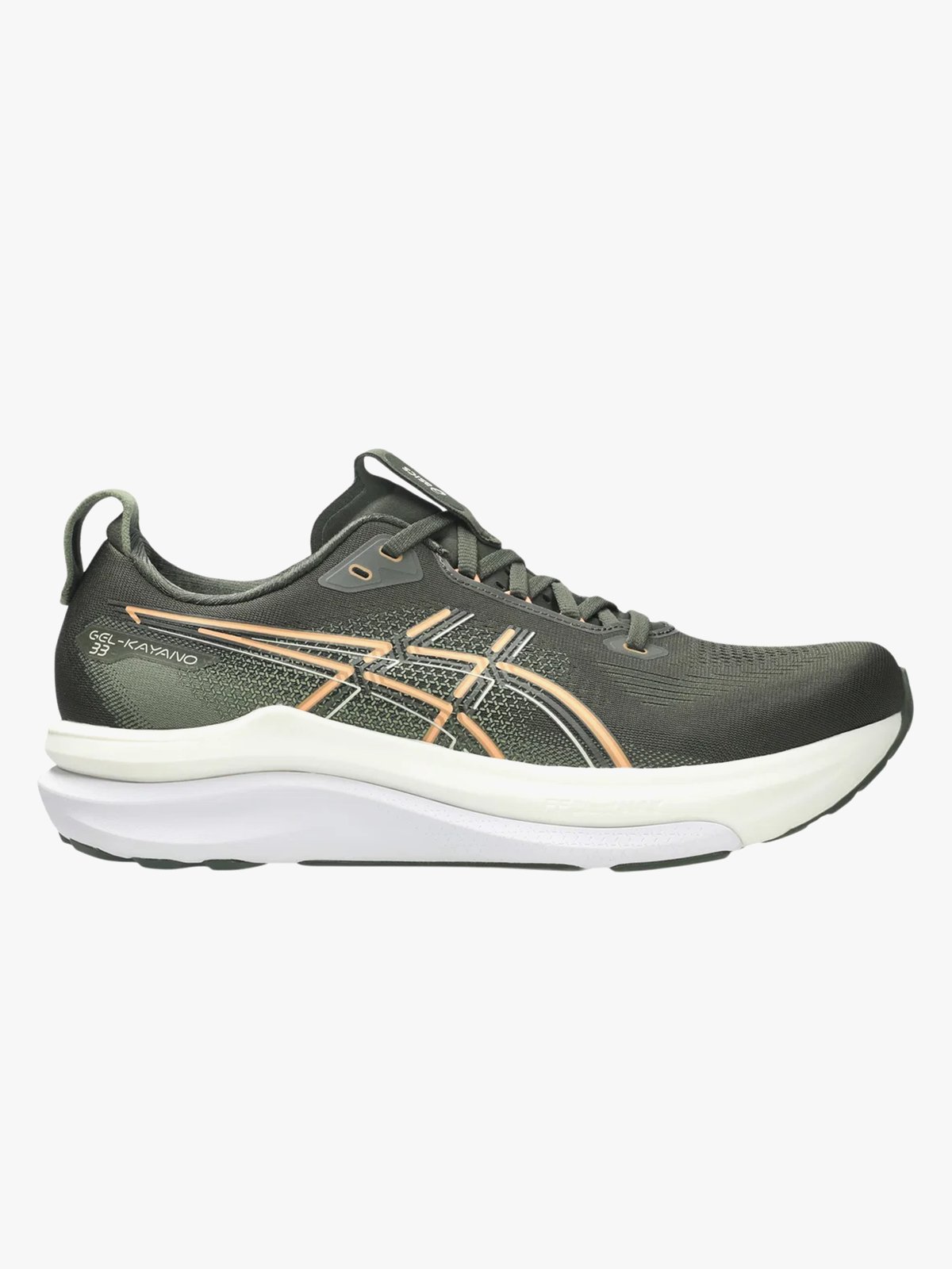 ASICS Gel-Kayano 33 Vintage Khaki / Bright Sunstone