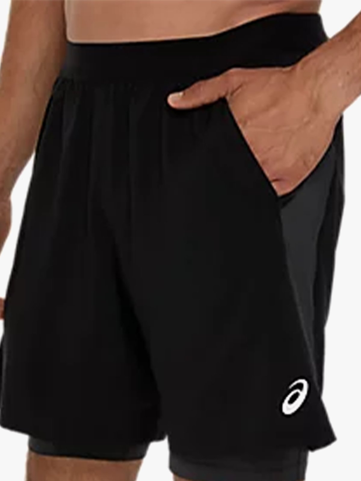 ASICS Road 2-in-1 7in Short Performance Black / Graphite Grey