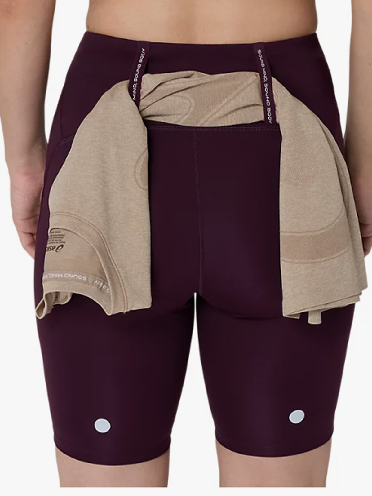 ASICS Road High Waist 8in Sprinter Dark Aubergine
