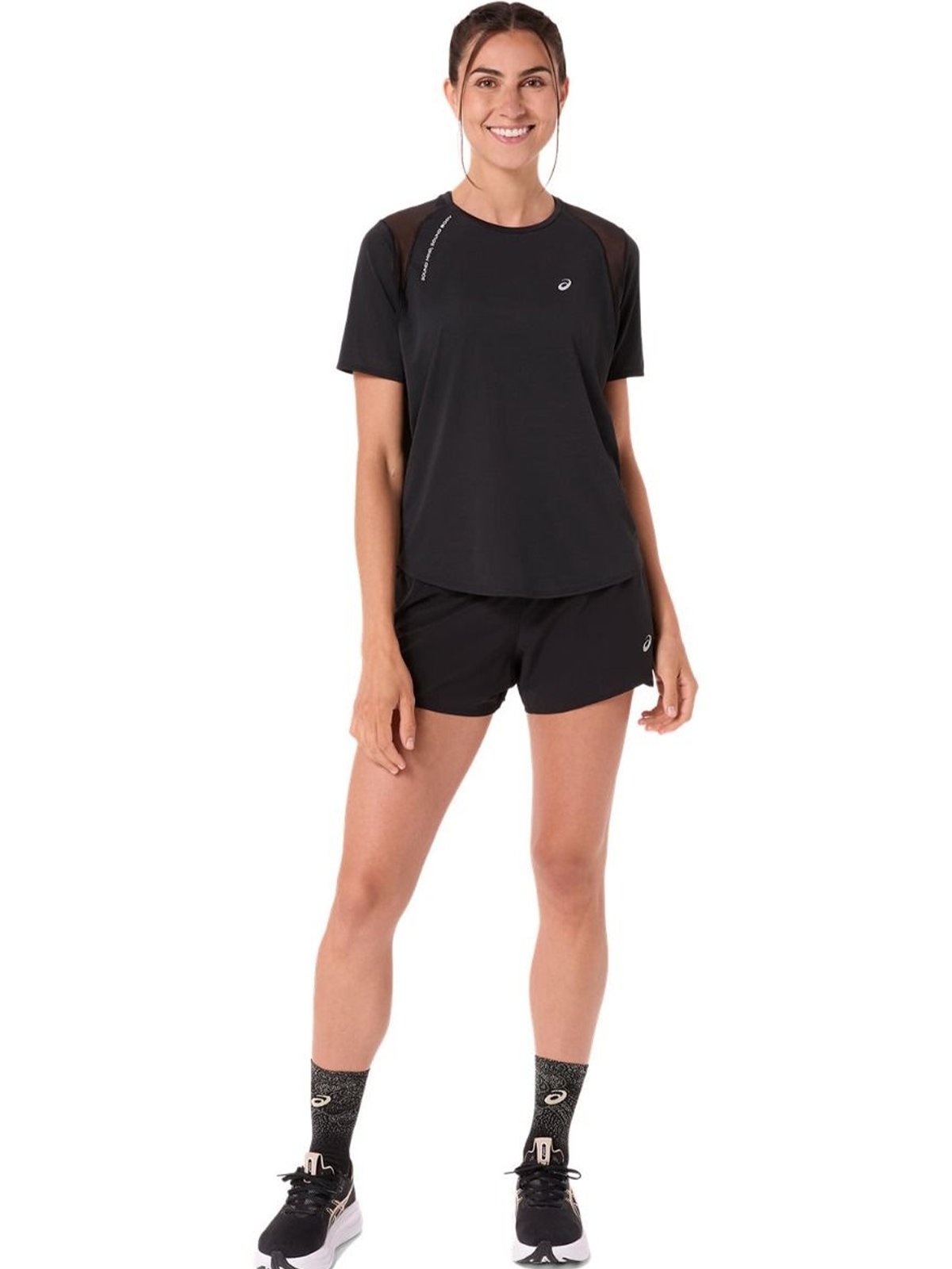 ASICS Road Short Sleeve Top Performance Black