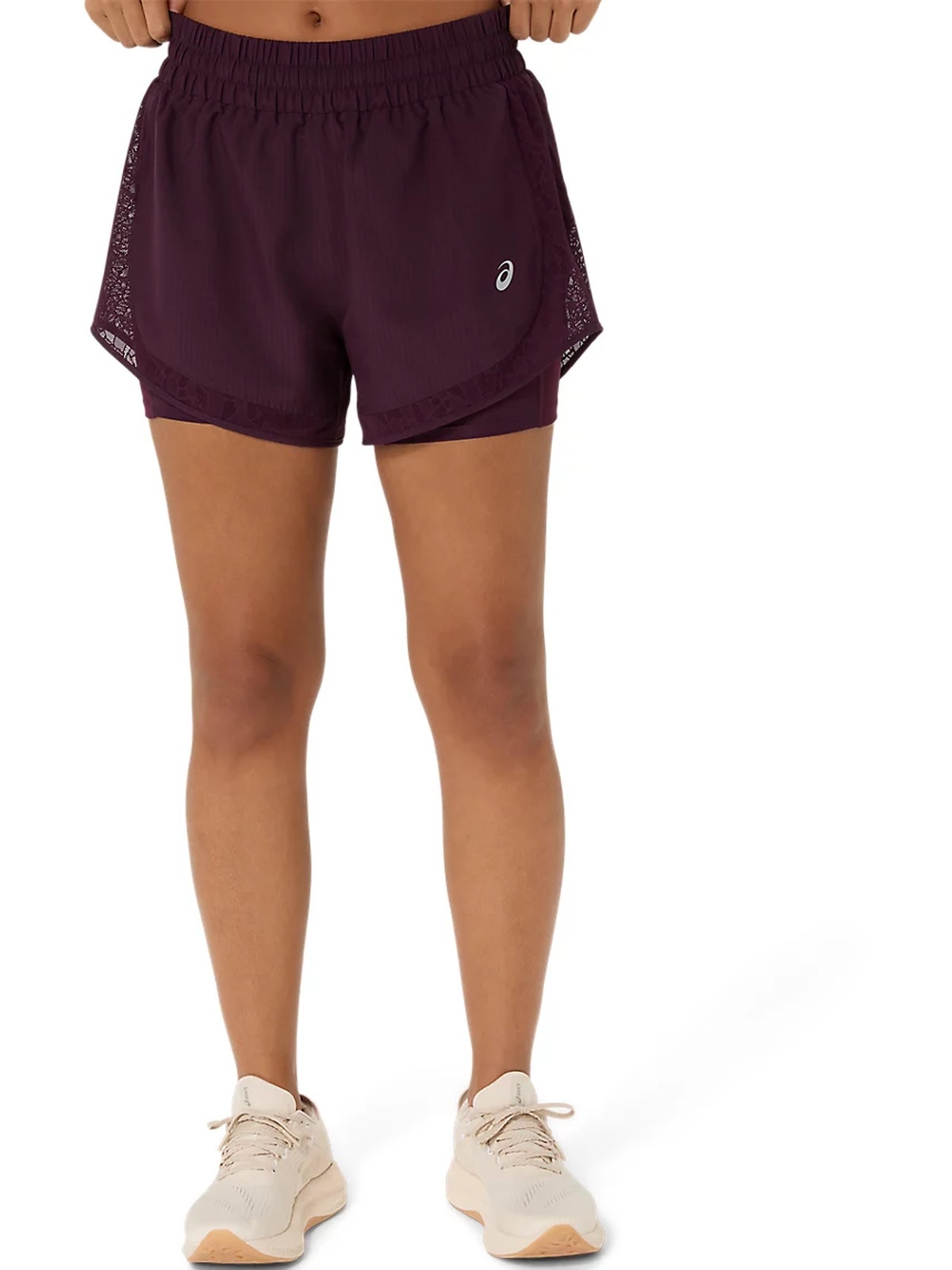 ASICS Nagino Run 2-N-1 Short Dark Aubergine