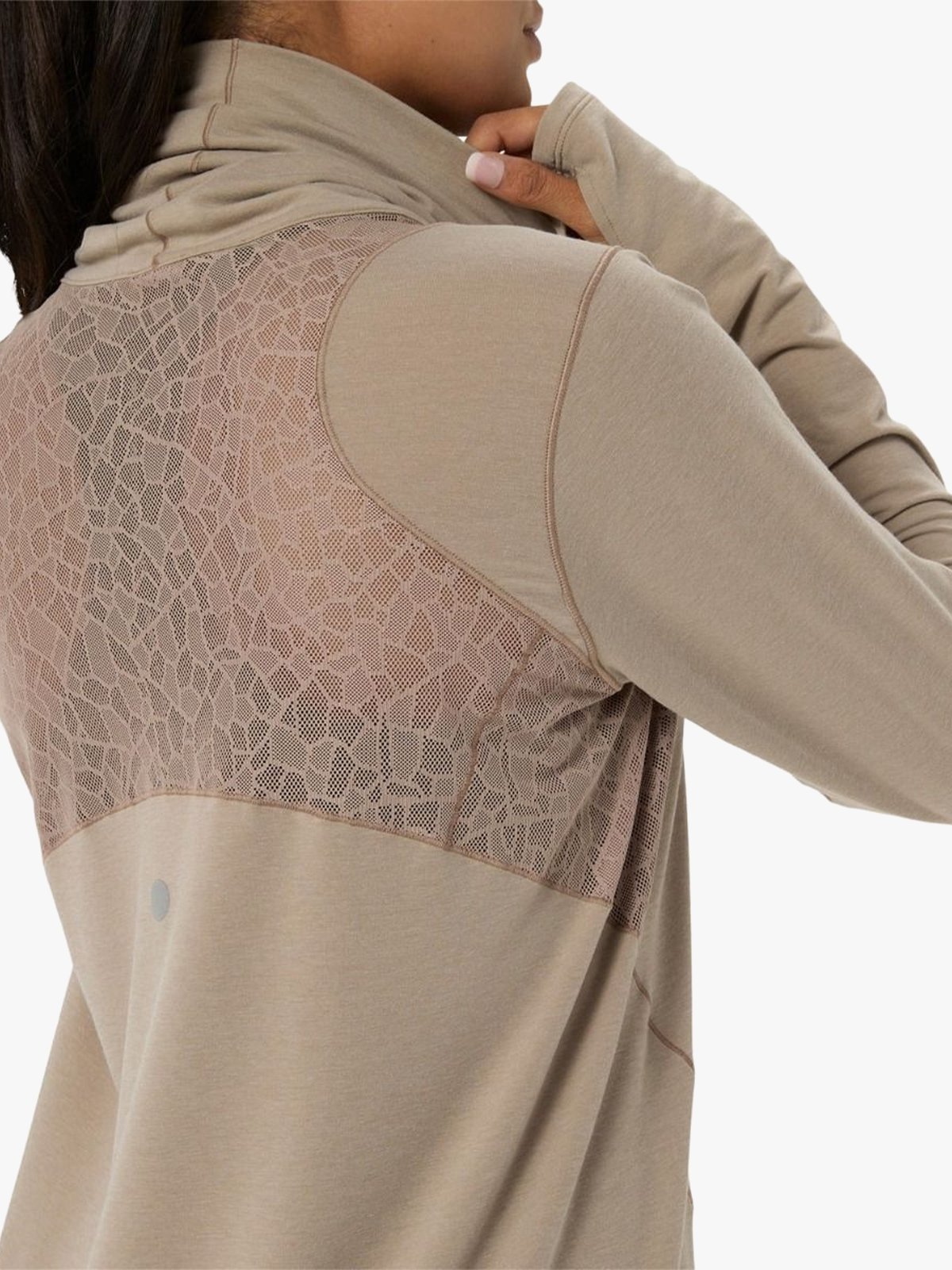 ASICS Nagino Run Winter Long Sleeve Top Greige