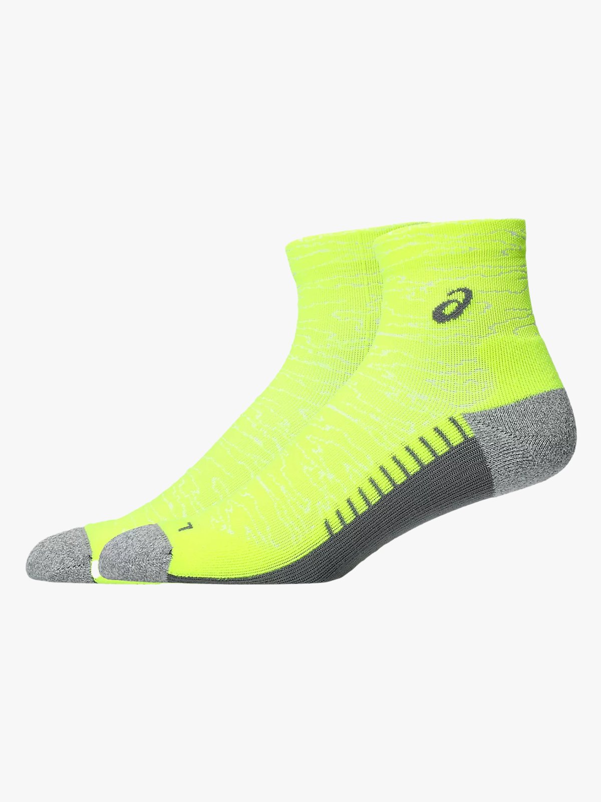 ASICS Performance Run Sock Quarter Safety Yellow