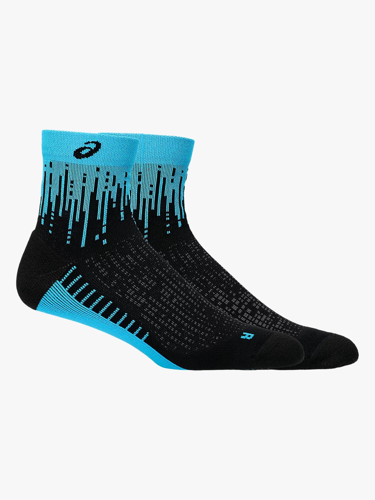 ASICS Performance Run Sock Quarter Digital Aqua