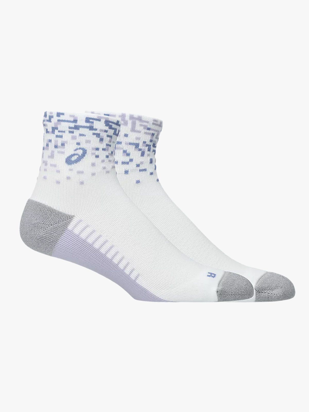 ASICS Performance Run Sock Quarter Brilliant White / Lilac Hint / Bluebell