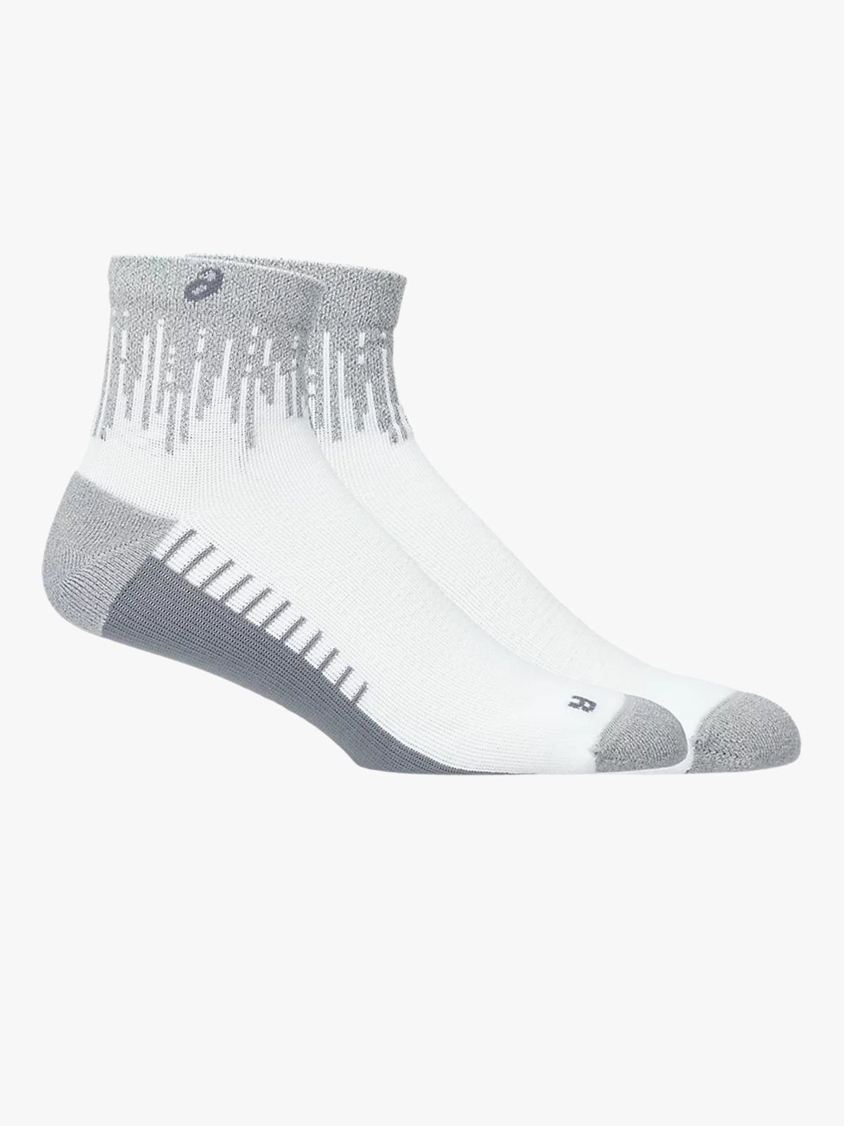 ASICS Performance Run Sock Quarter Brilliant White / Silver Reflective
