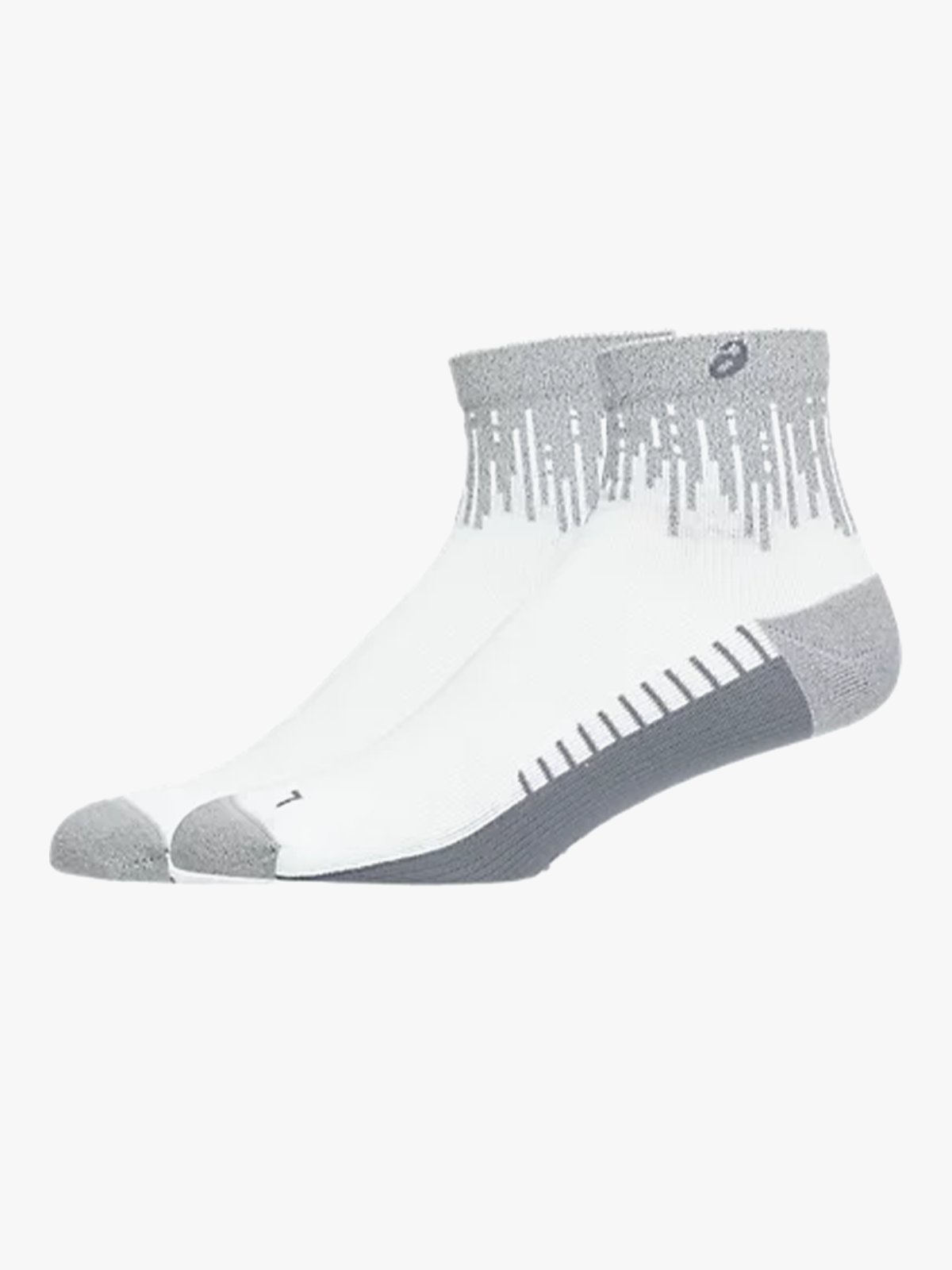 ASICS Performance Run Sock Quarter Brilliant White / Silver Reflective