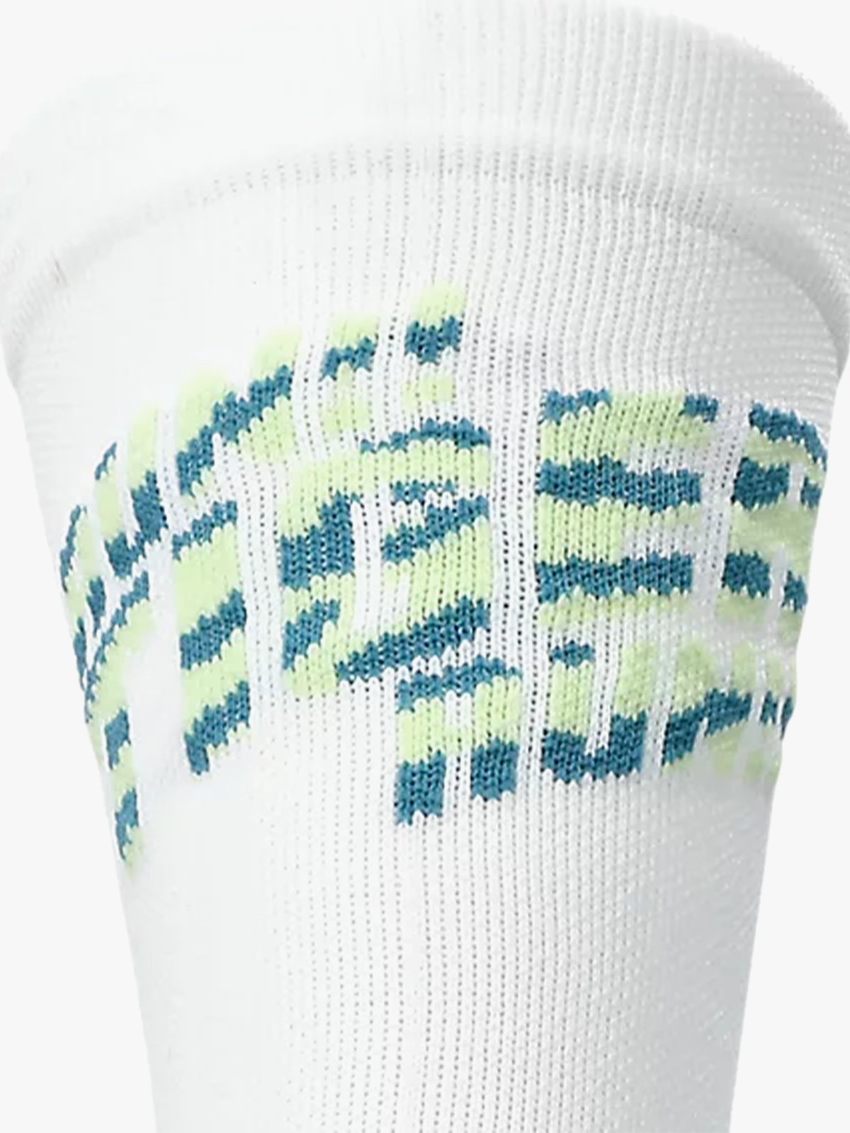 ASICS Performance Run Sock Crew Brilliant White/Illuminate Yellow/F.Teal