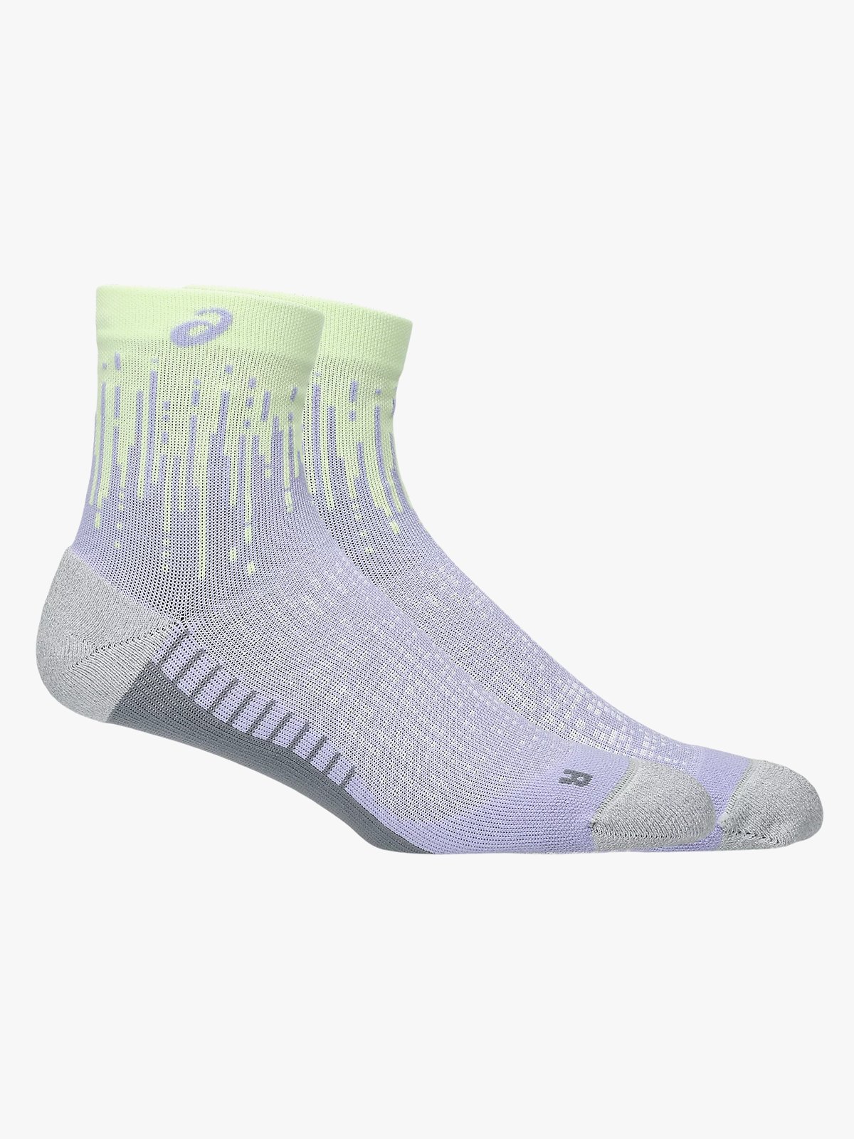 ASICS Performance Run Sock Quarter Fresh Air/Illuminate Yellow
