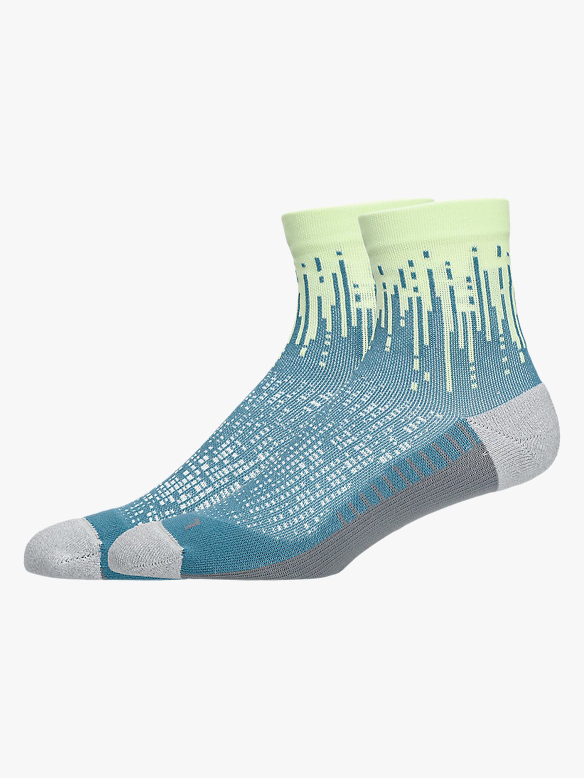 ASICS Performance Run Sock Quarter Illuminate Yellow/Foggy Teal
