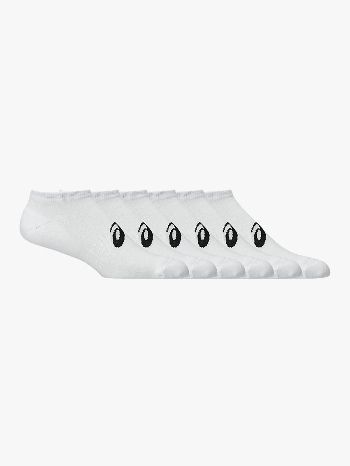 ASICS 6 Pack Low Cut Sock Hvit