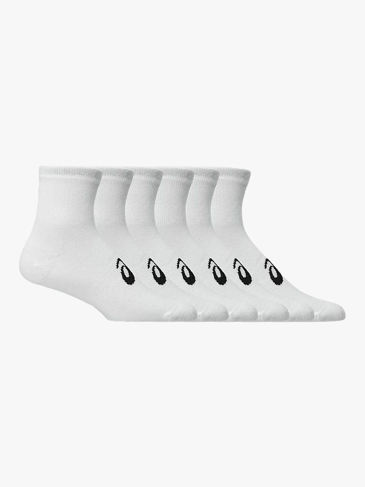 ASICS 6 Pack Quarter Sock Brilliant White