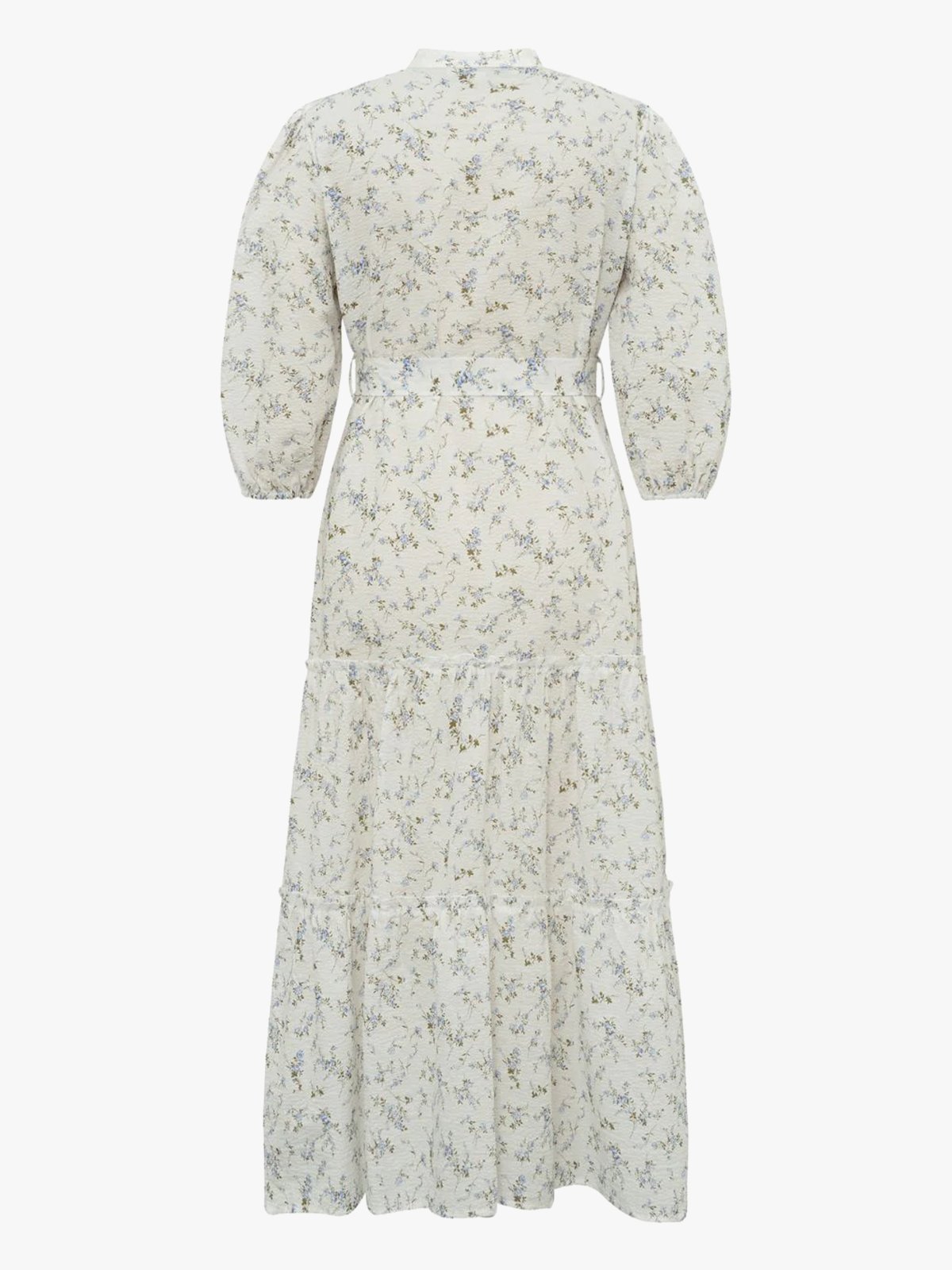 A-View Kate Long Dress Off White / Blue