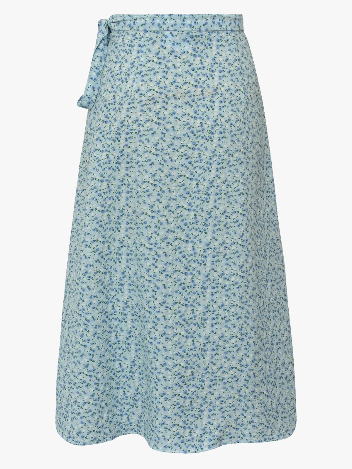 A-View Peony Wrap Skirt Blue/white