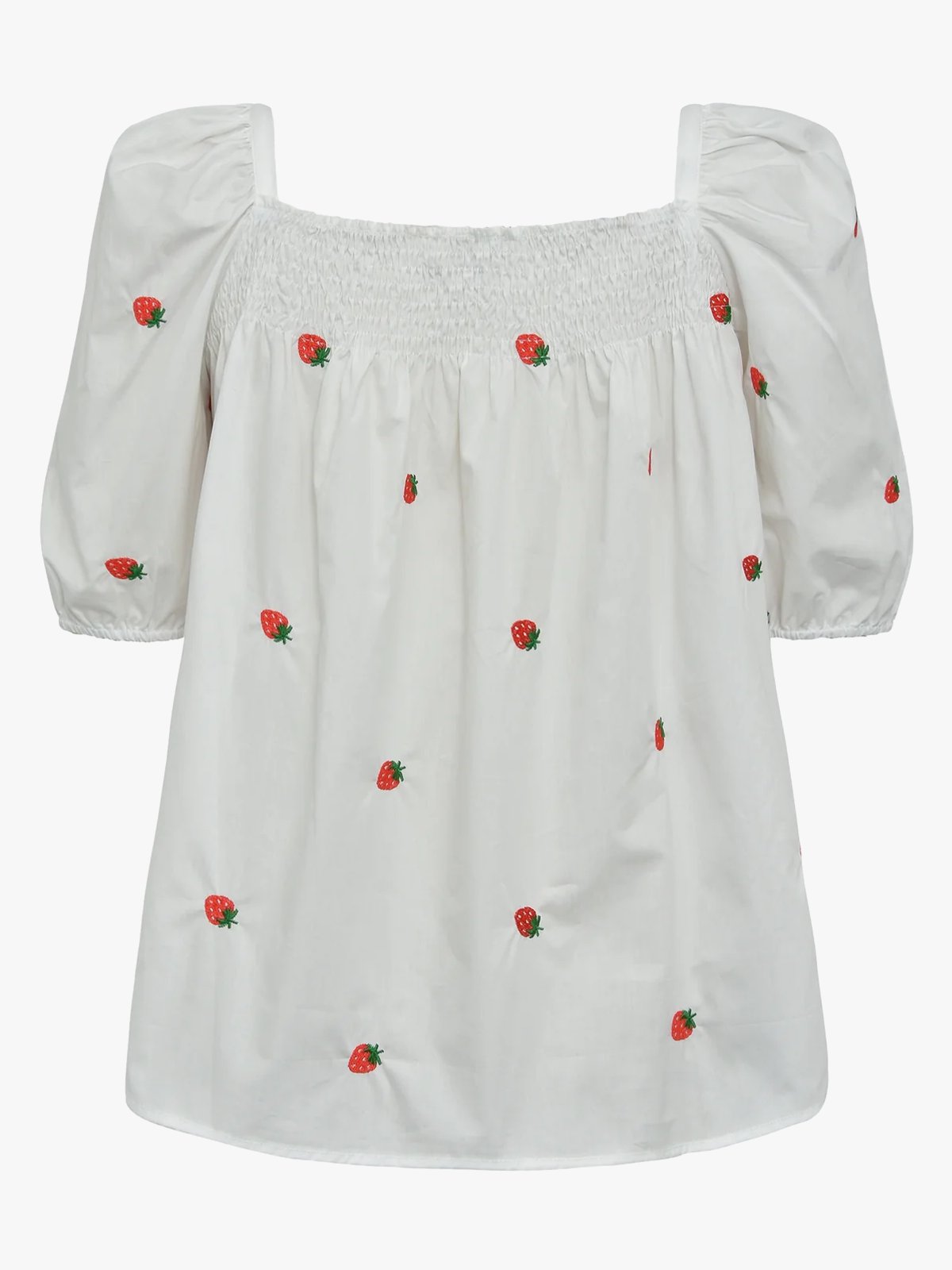 A-View Winnie Blouse White/Red