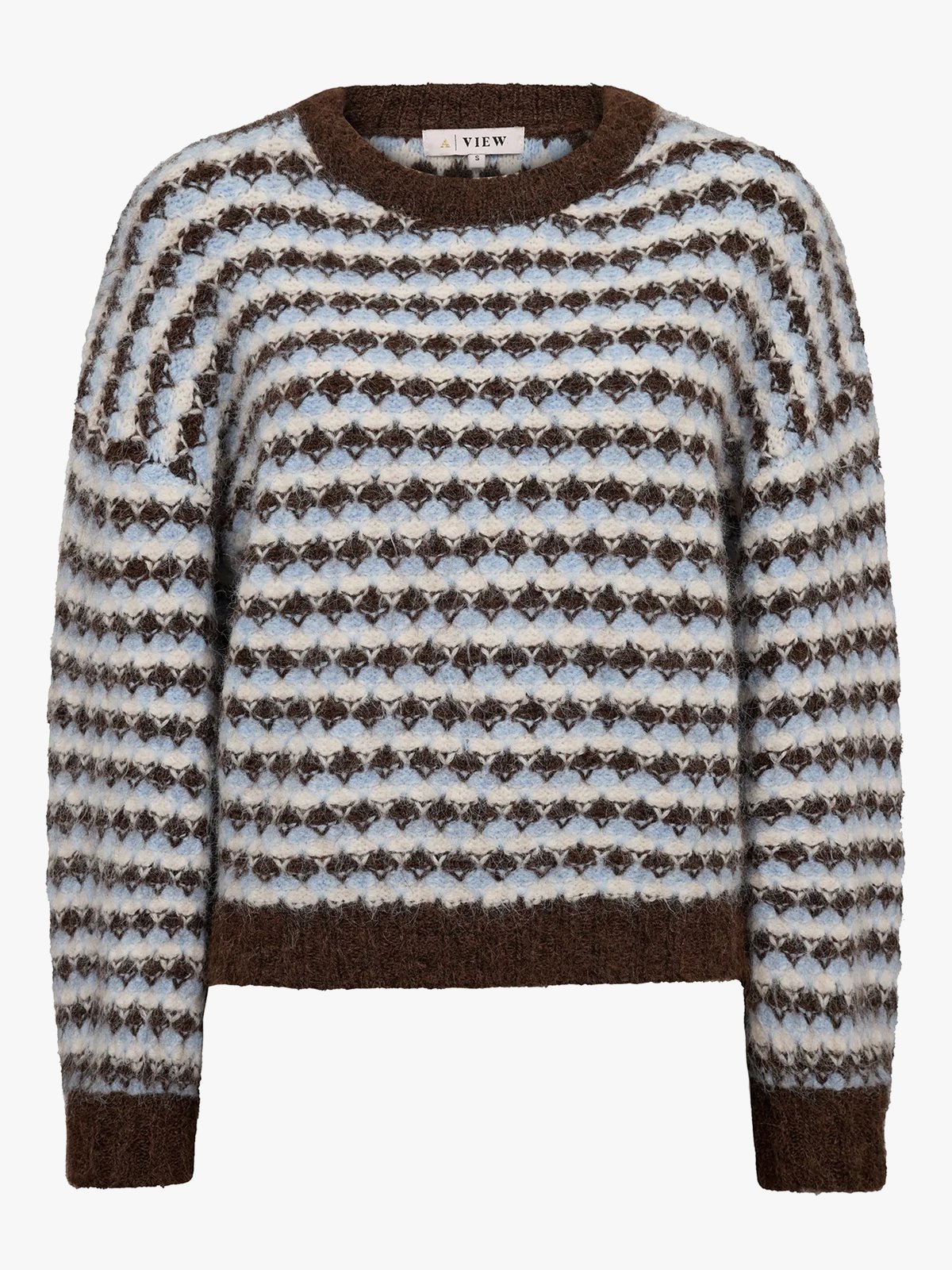 A-View Sassi Knit Pullover Brown/Blue