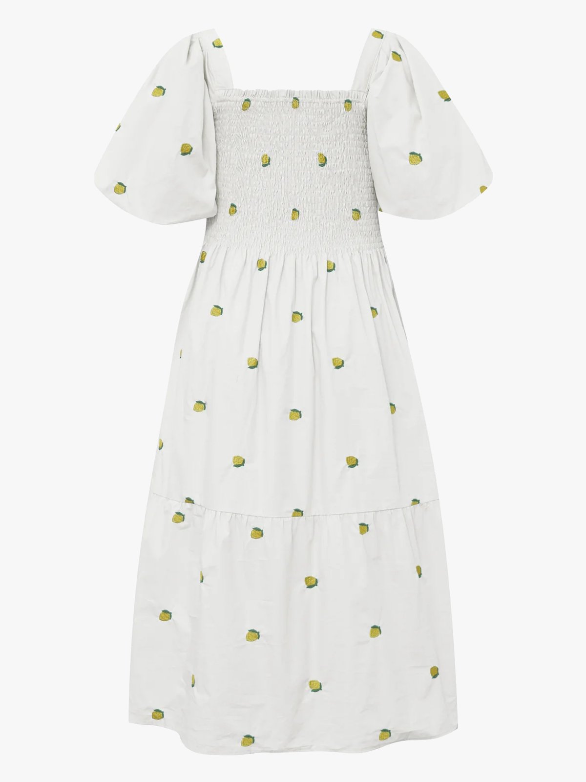 A-View Cheri Fruit Dress White / Yellow